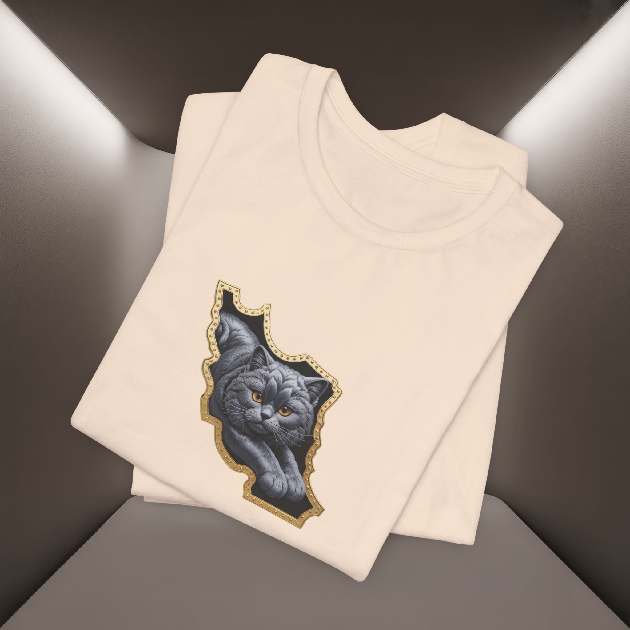 Persian Cat in a Persian Map Graphic design- unisex T-shirt- Premium quality