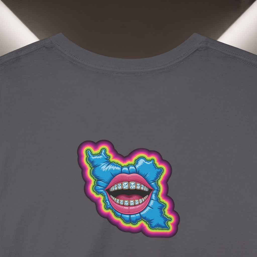 Neon Skull in Iran's map shape T-Shirt — Premium Quality