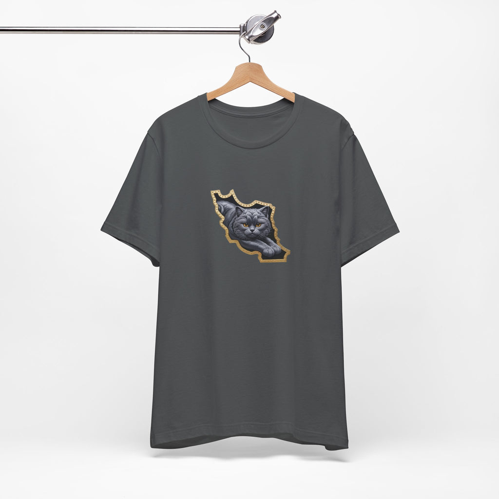 Persian Cat in a Persian Map Graphic design- unisex T-shirt- Premium quality