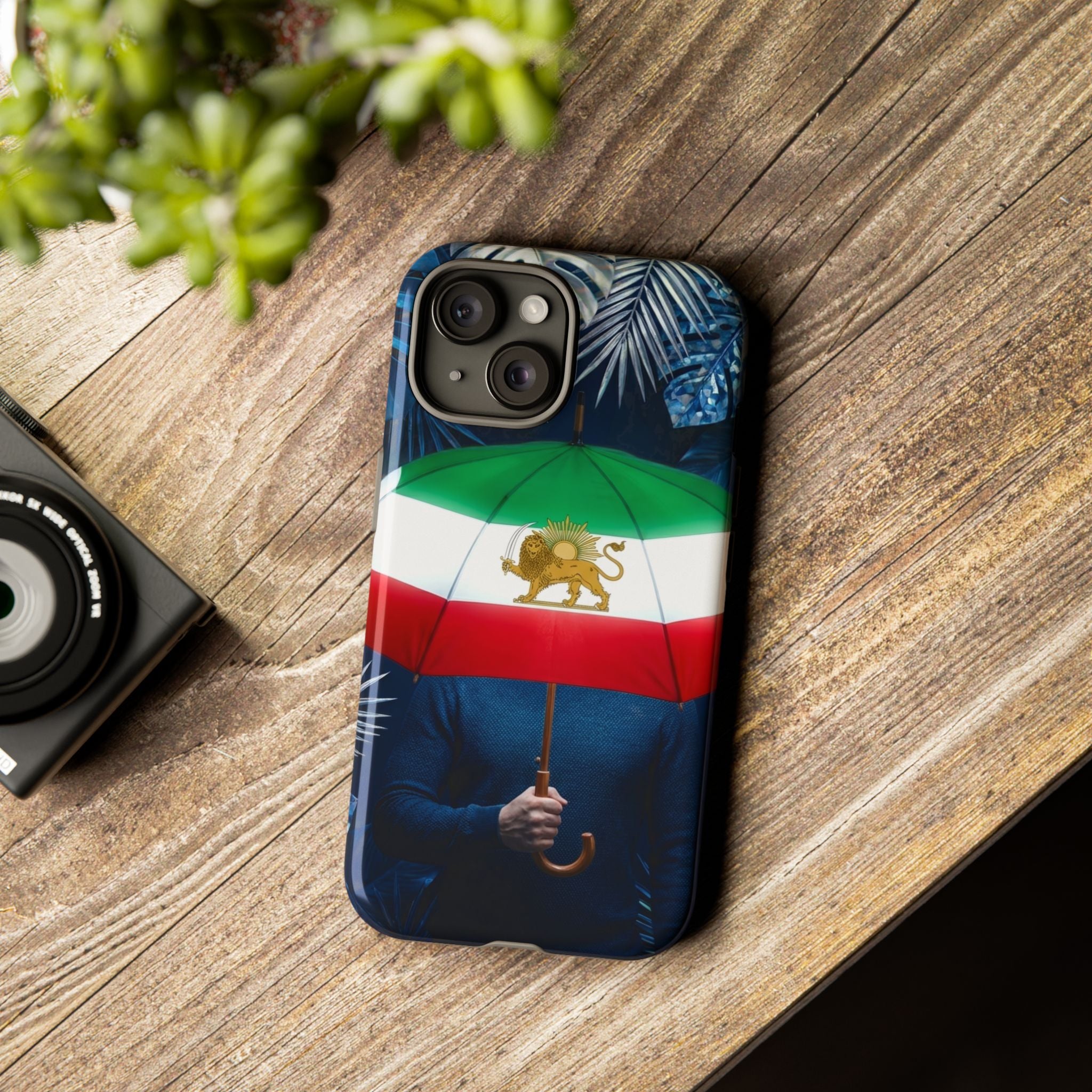Iran Flag umbrella design phone Case