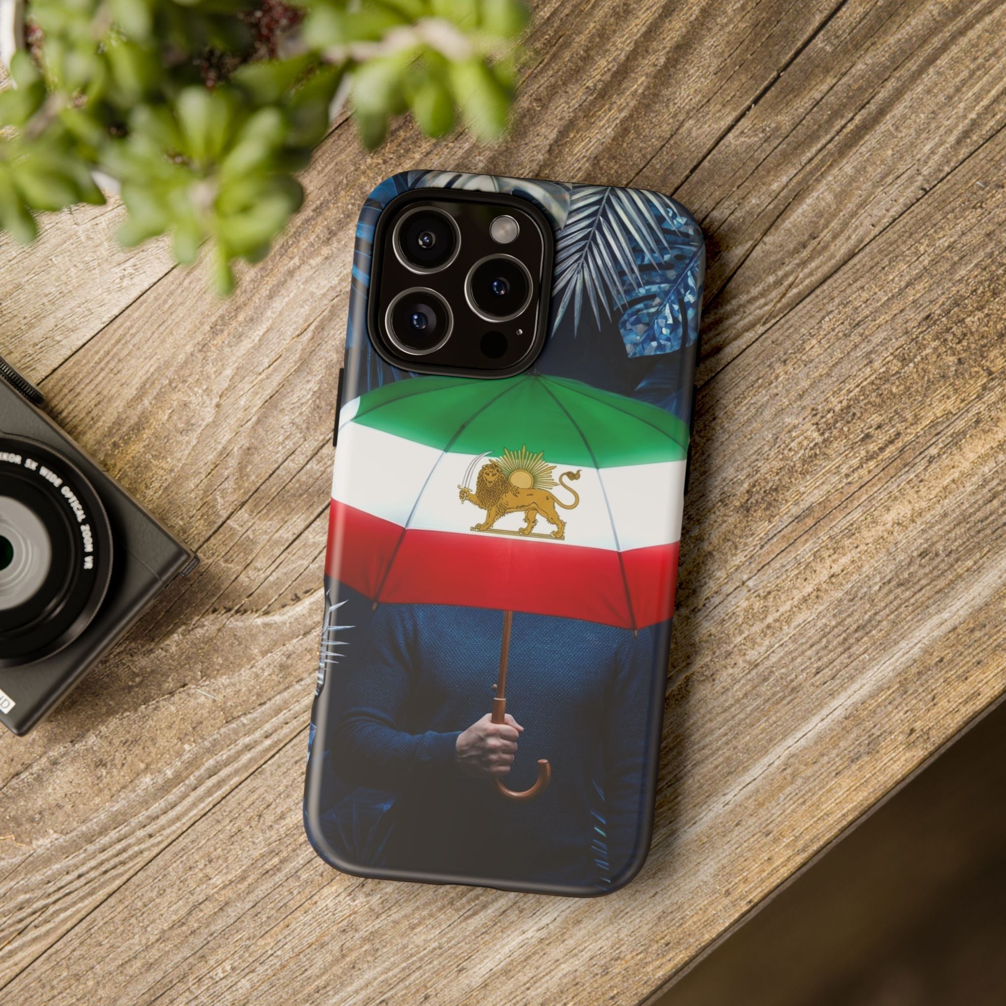 Iran Flag umbrella design phone Case