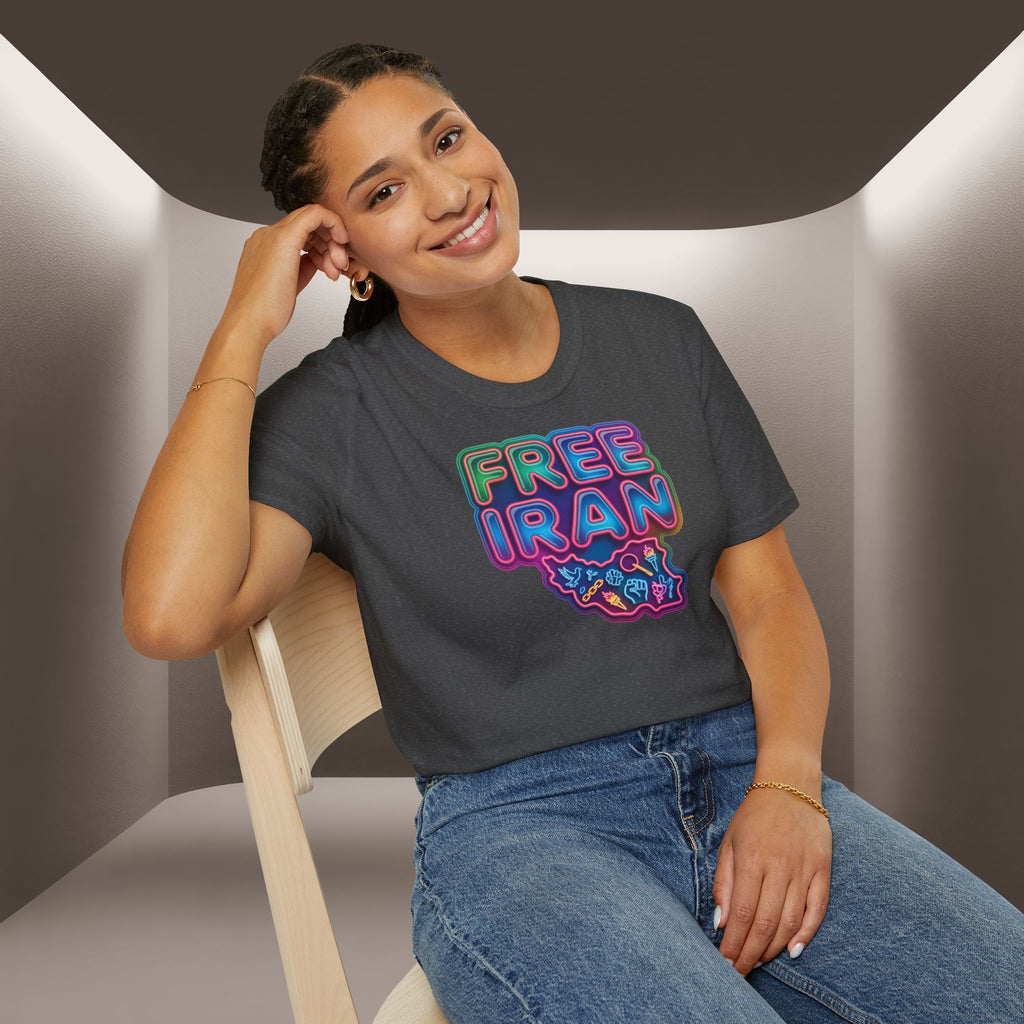 Free Iran T-Shirt — Neon Style, Premium Quality
