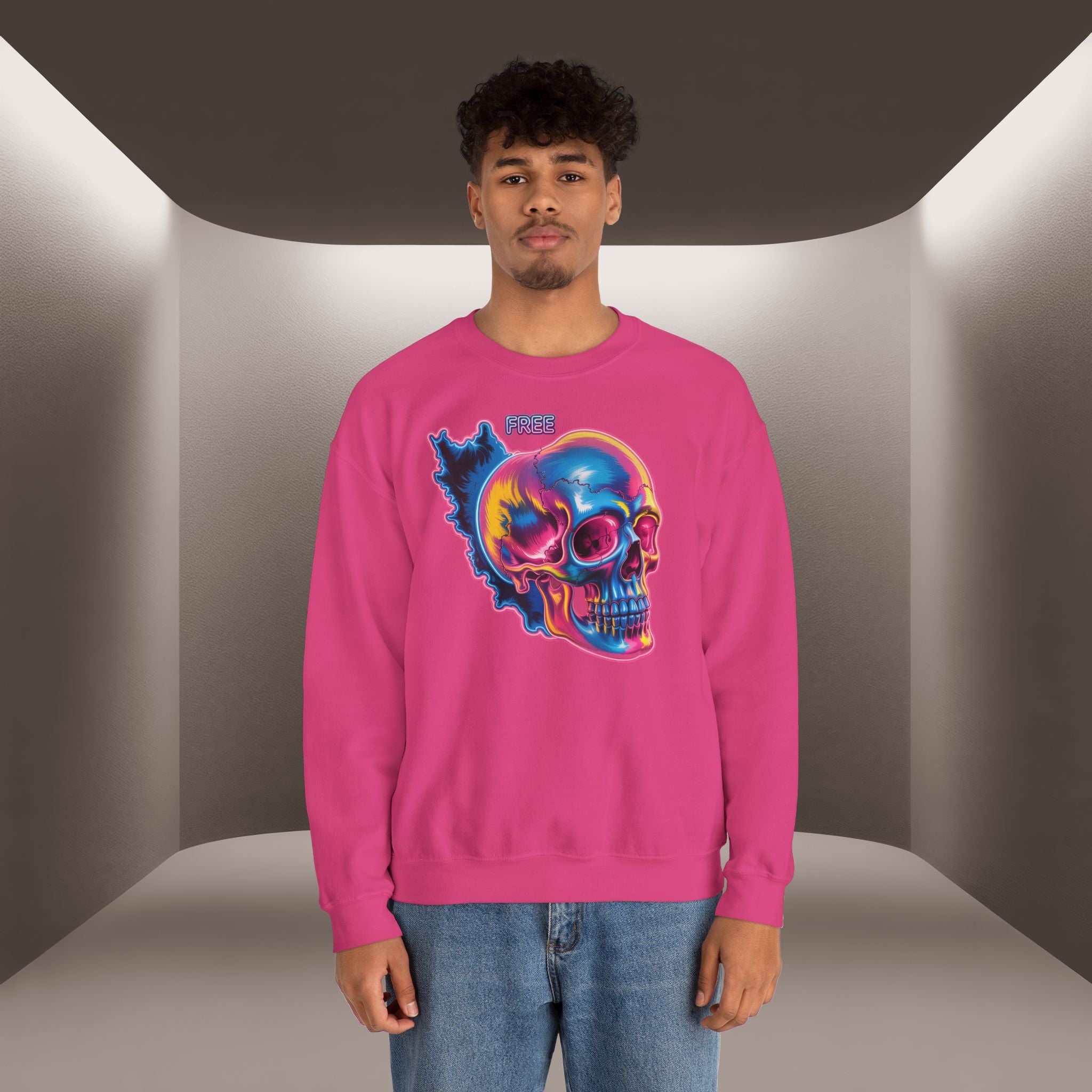 Skull in Iran's map shape Sweatshirt-Unisex, Premium Quality