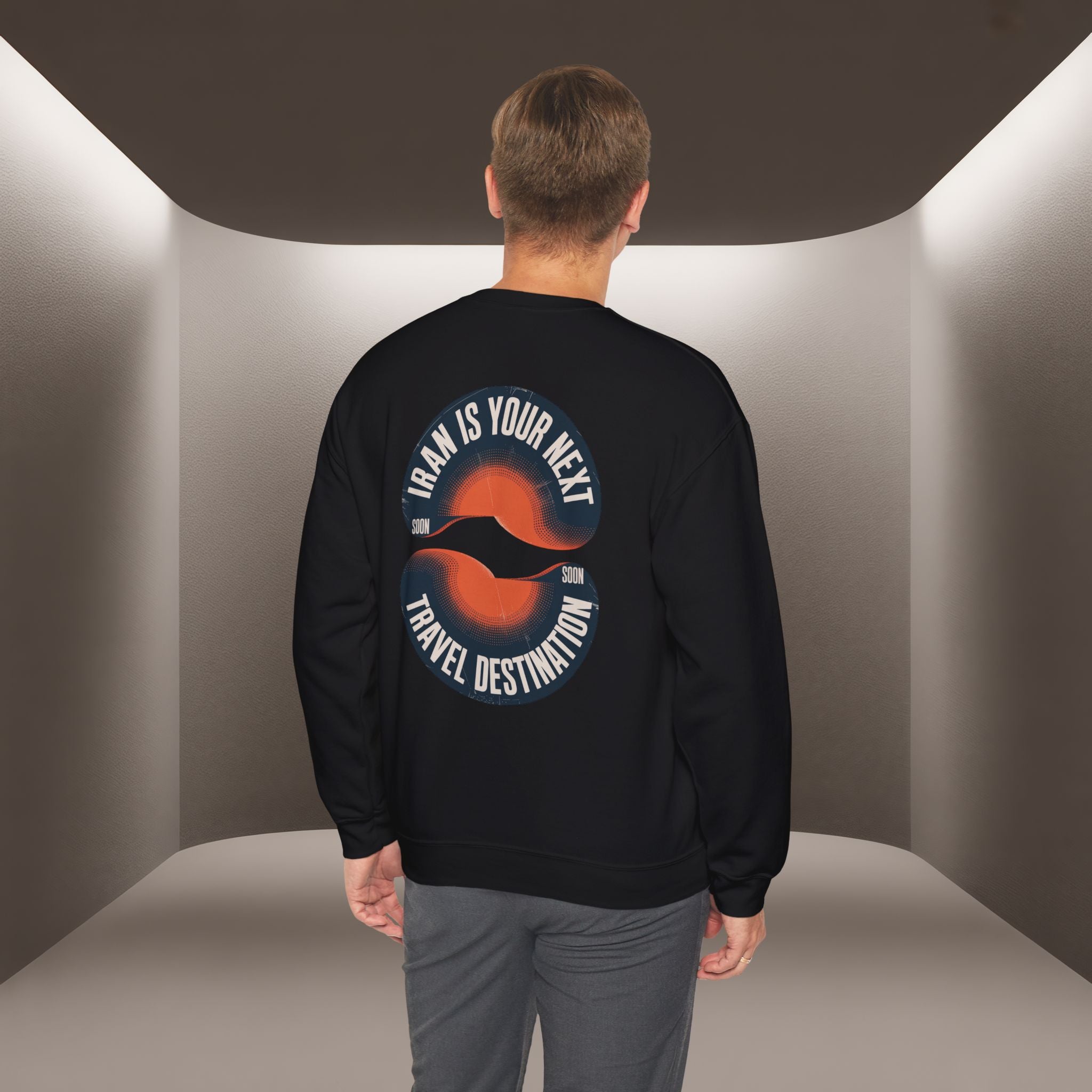 "Iran is your Next Travel Destination" Soon Sweatshirt " Javid Shah Design