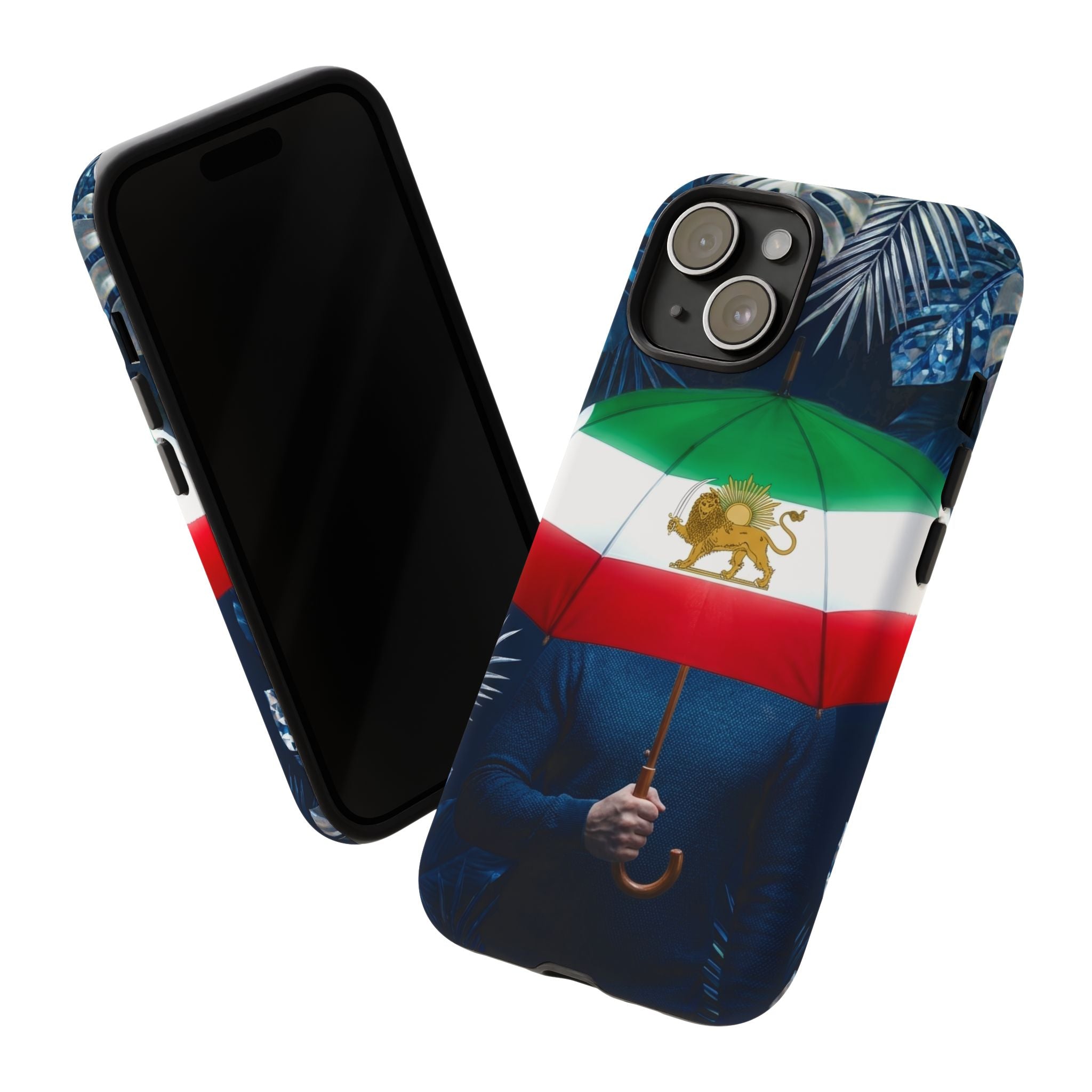 Iran Flag umbrella design phone Case