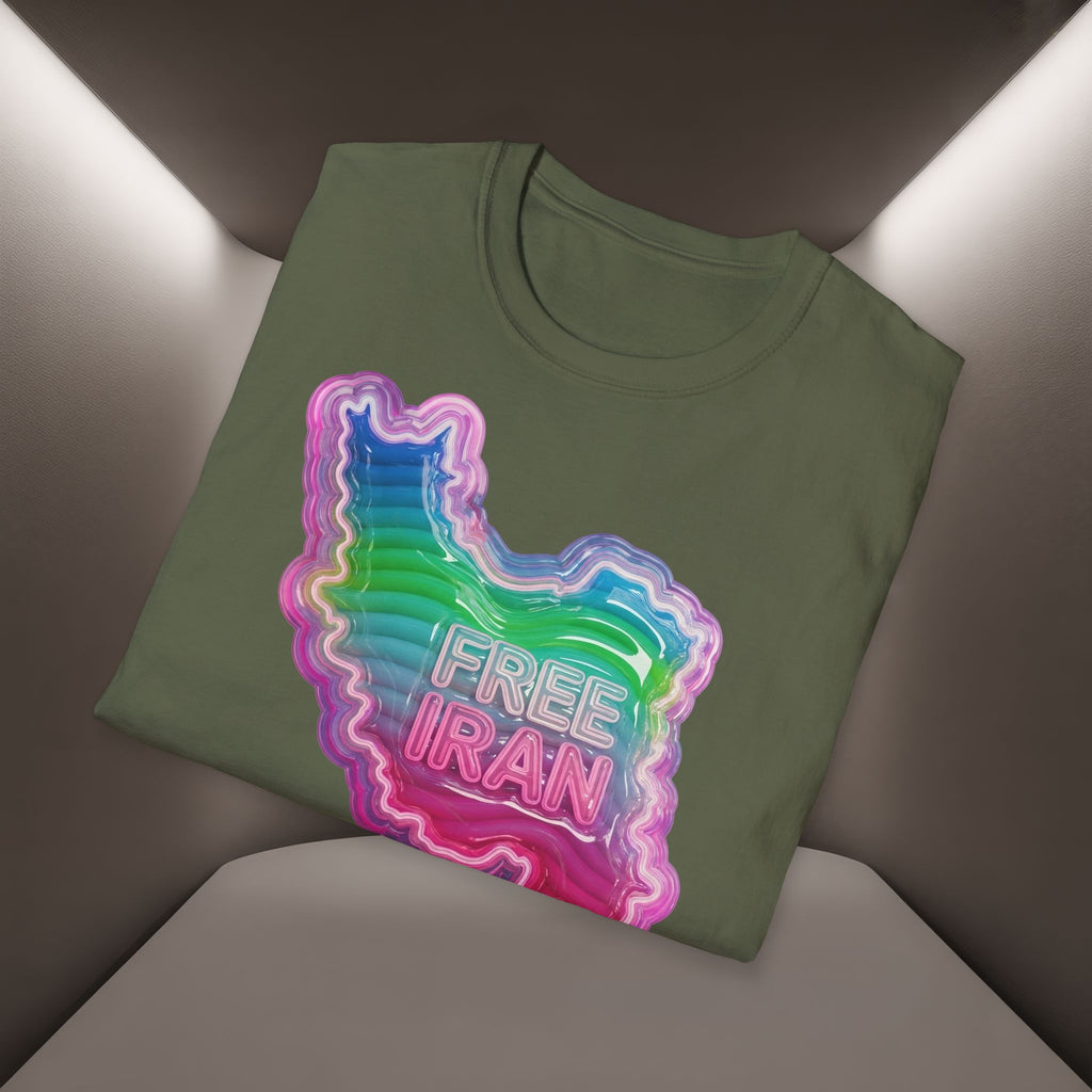 Free Iran Digital art design T-Shirt, Premium Quality