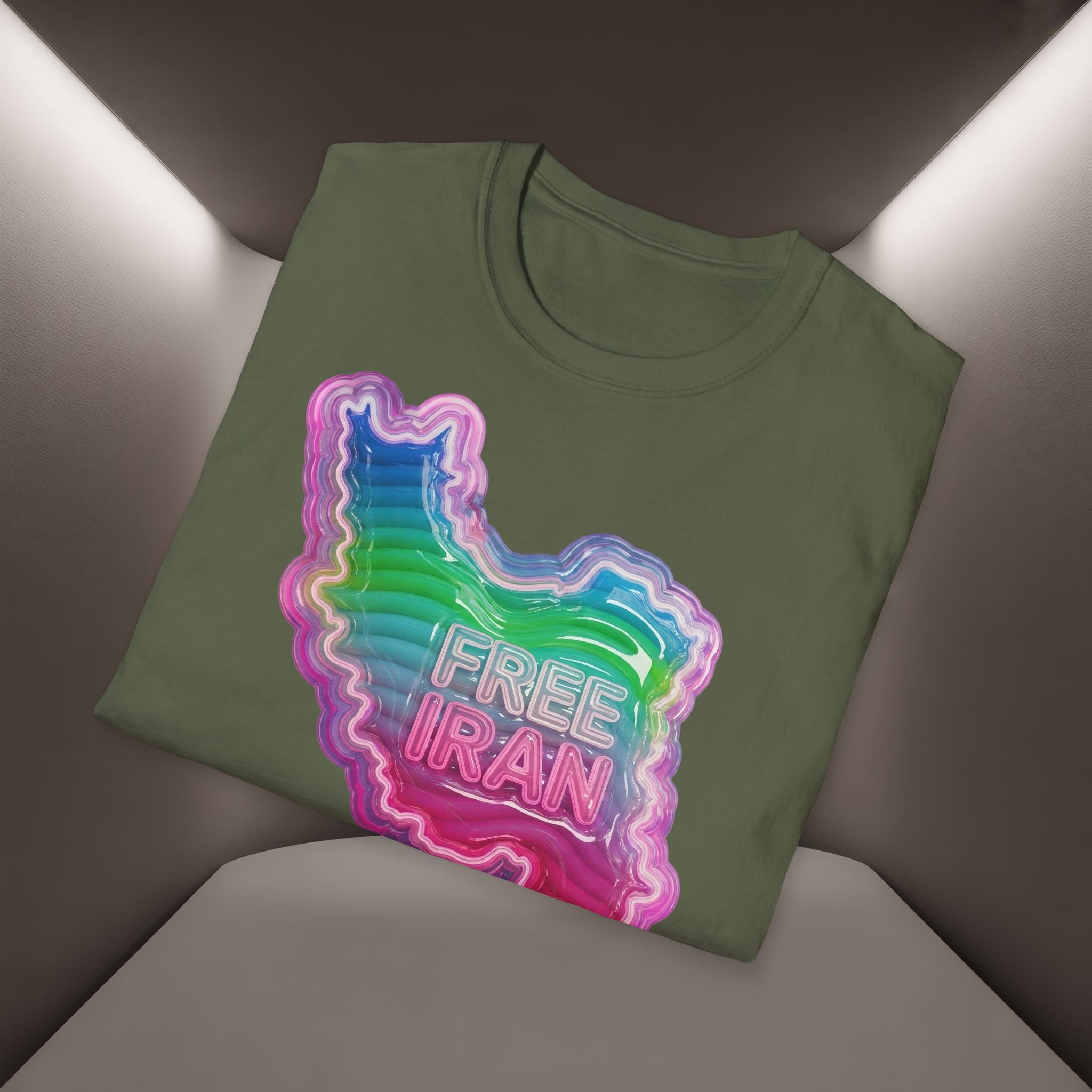Free Iran Digital art design T-Shirt, Premium Quality