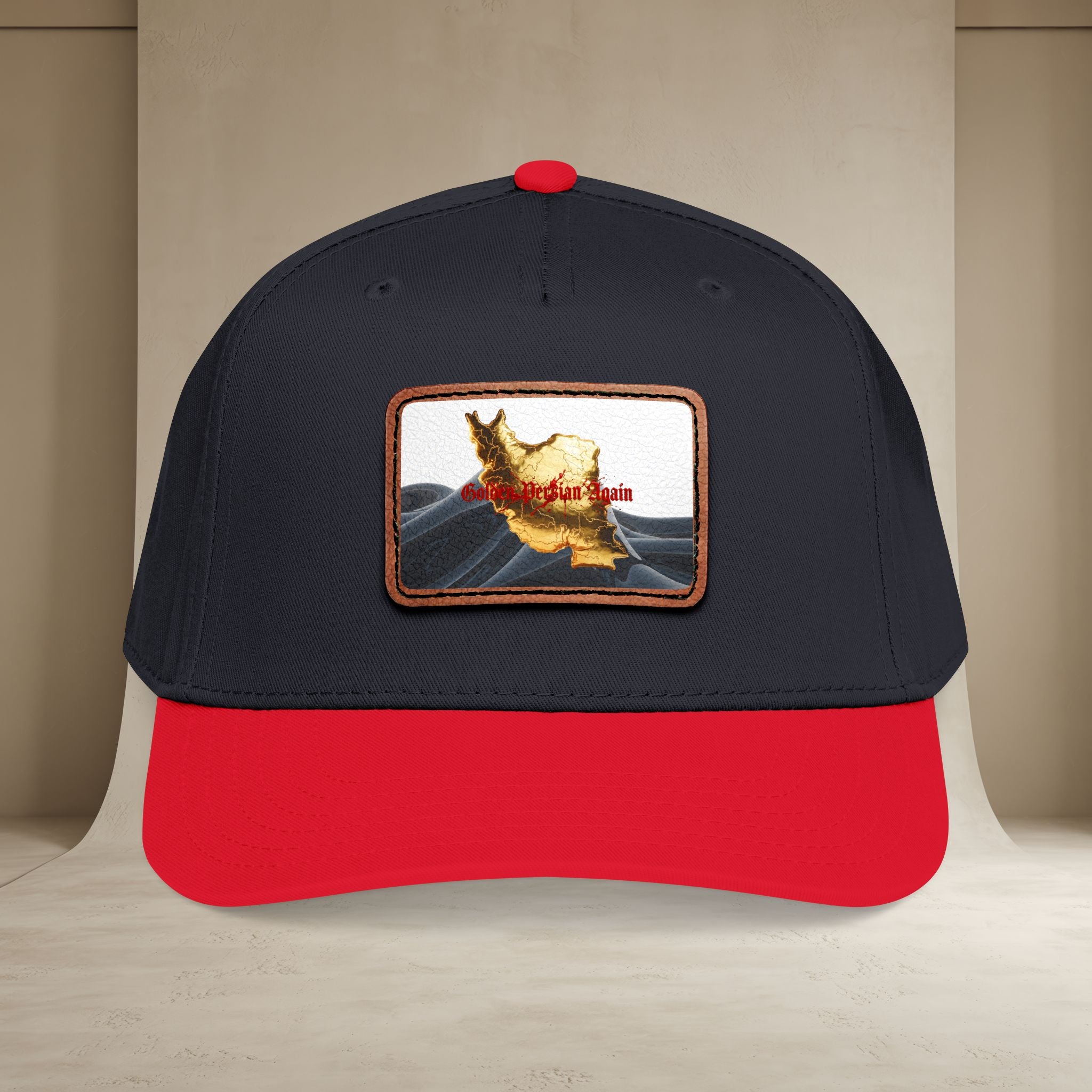 Golden Persian again Map Baseball Cap, Unisex