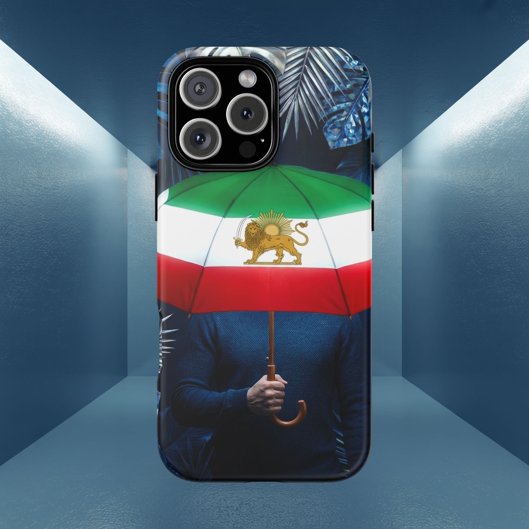 Iran Flag umbrella design phone Case