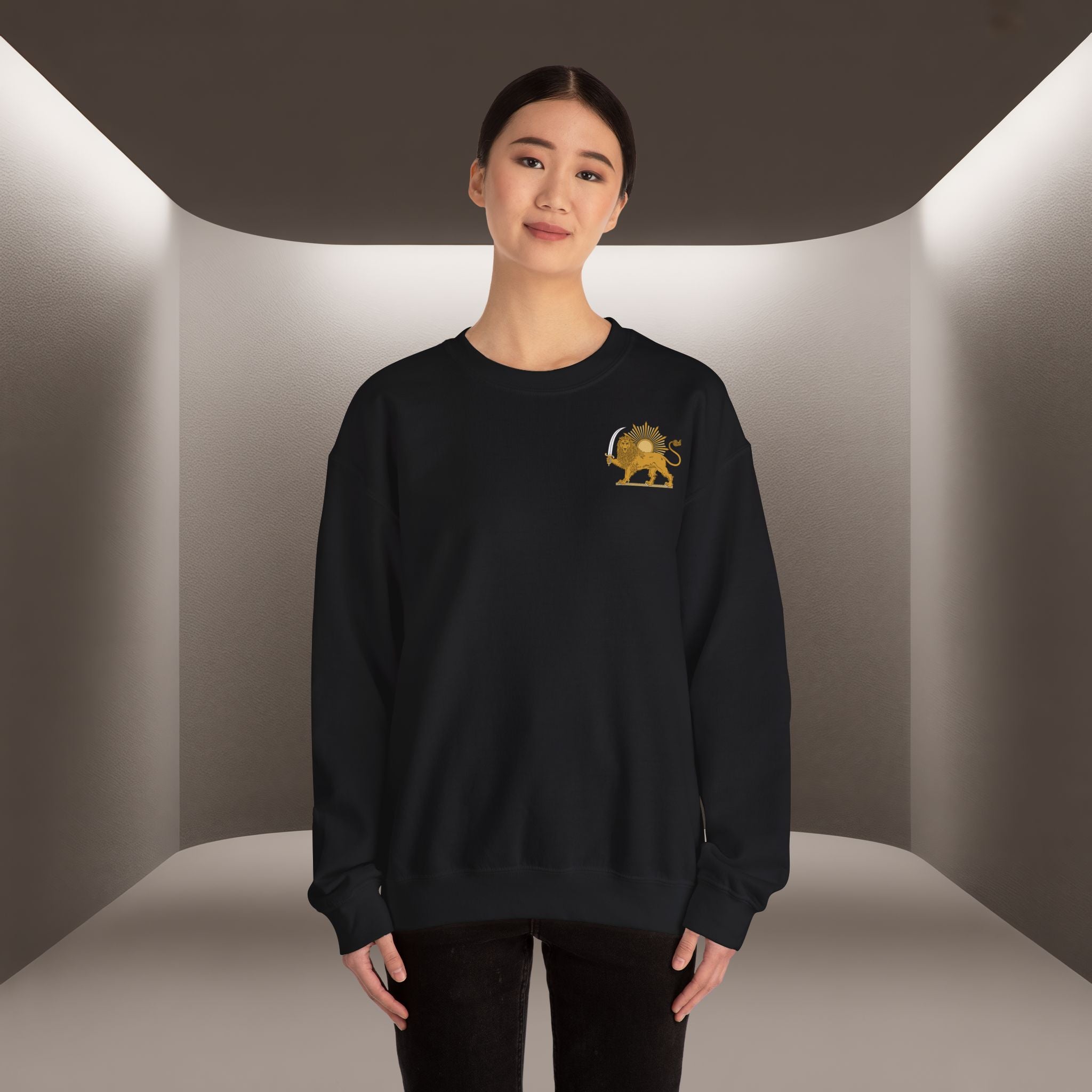 King Reza Vintage Playing Card Unisex Sweatshirt