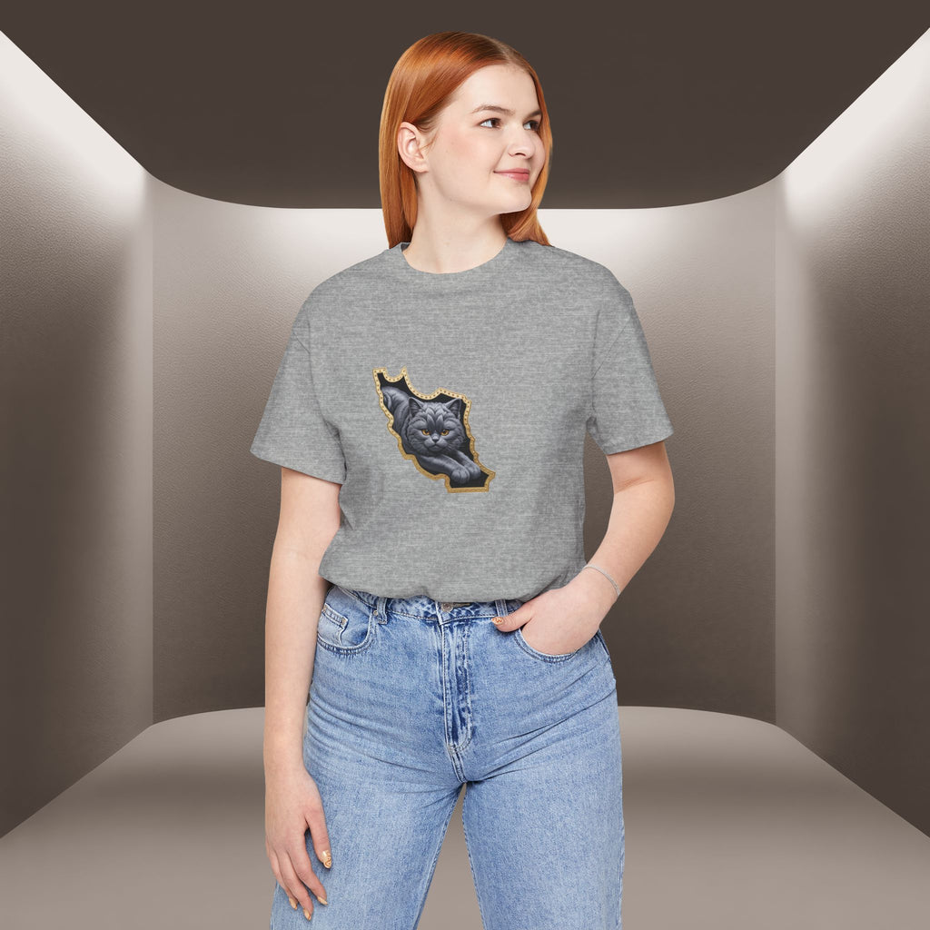 Persian Cat in a Persian Map Graphic design- unisex T-shirt- Premium quality