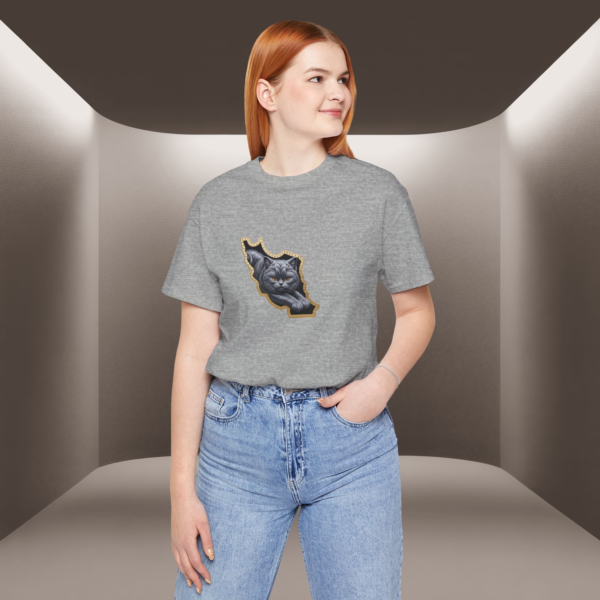 Persian Cat in a Persian Map Graphic design- unisex T-shirt- Premium quality