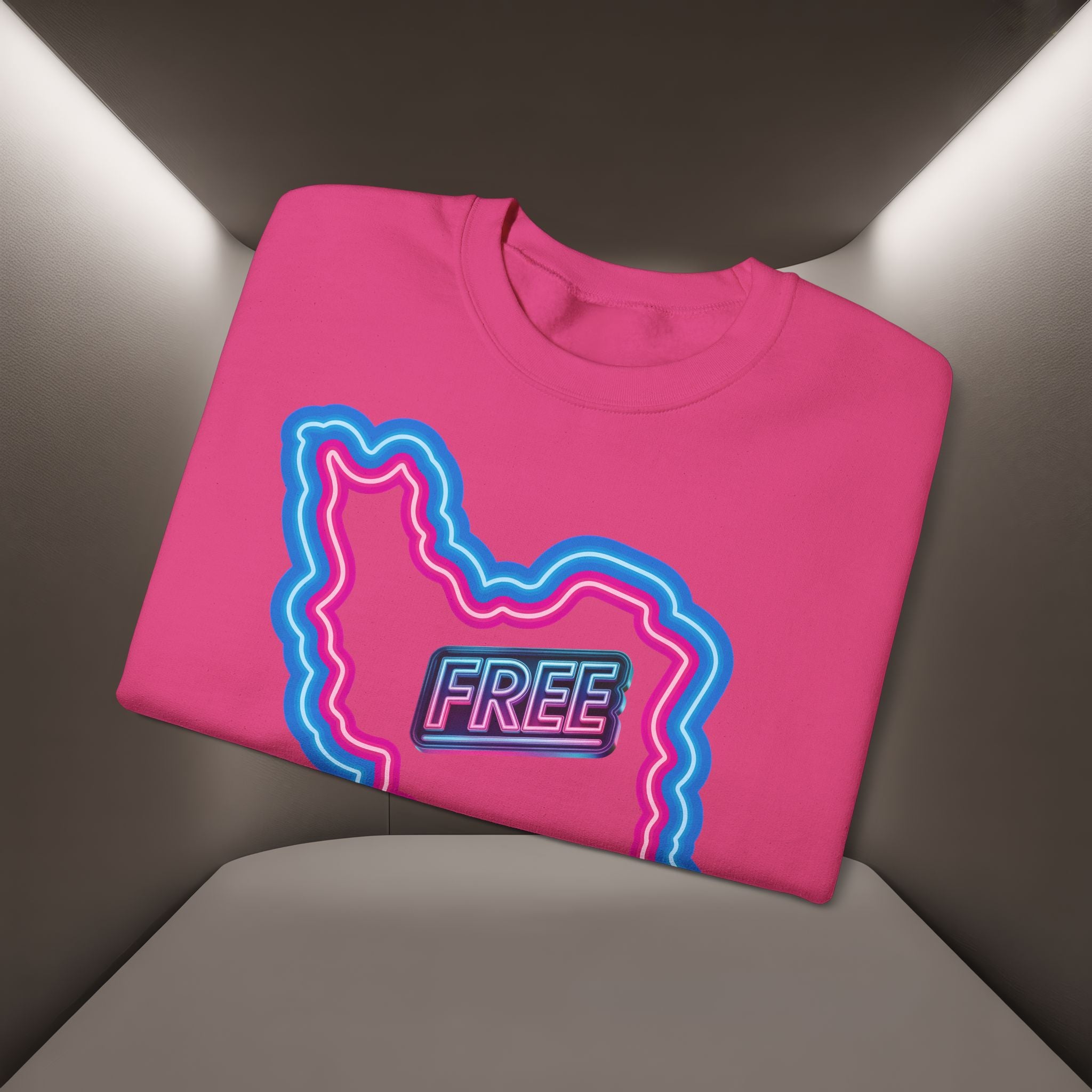 Free Iran Sweatshirt — Neon design - Premium Quality