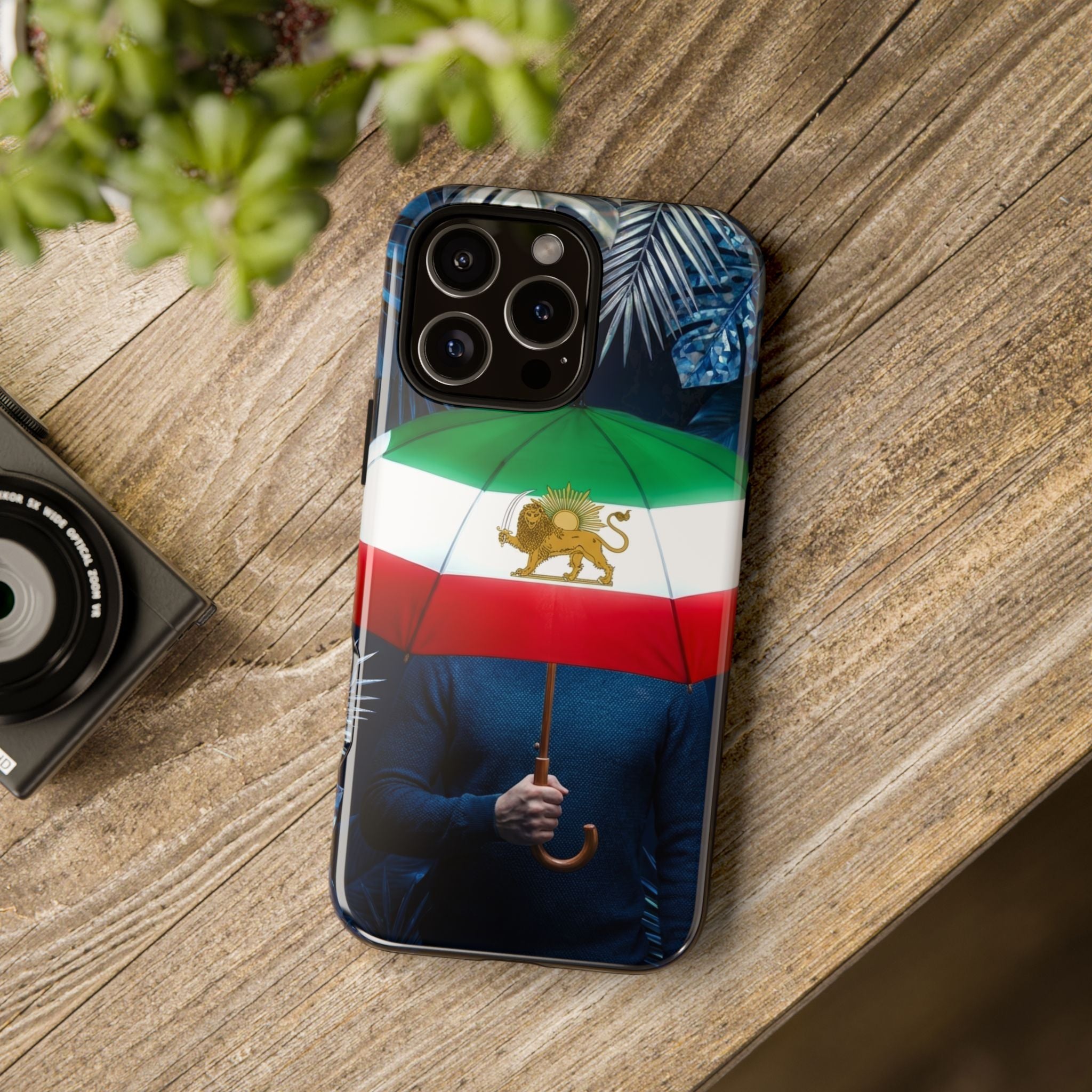 Iran Flag umbrella design phone Case