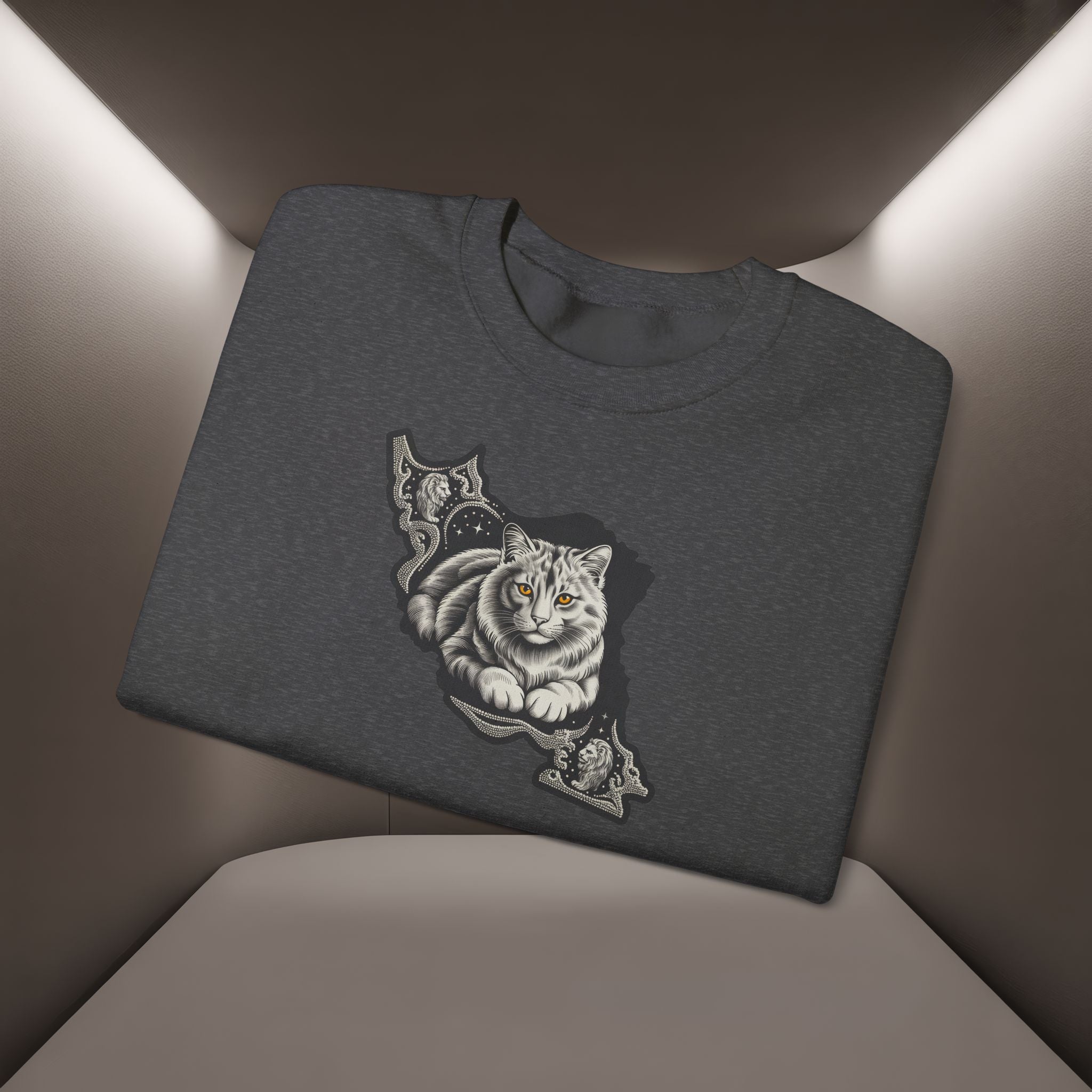 Persian Cat in a Persian Map design- unisex sweatshirt- Premium quality
