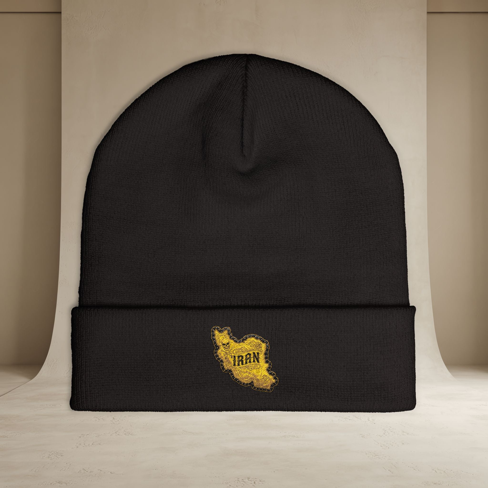 Embroidered "Iran's Map" Beanie (GoldoOzi)
