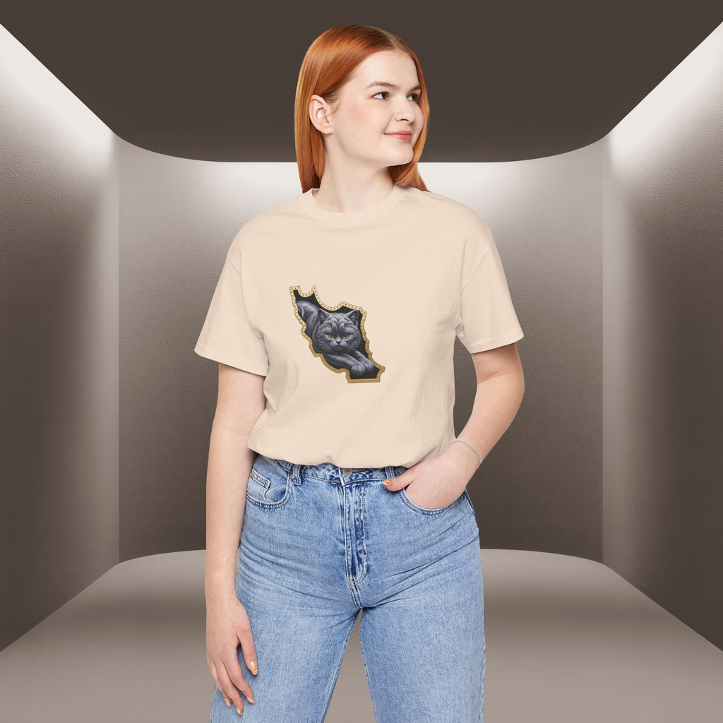 Persian Cat in a Persian Map Graphic design- unisex T-shirt- Premium quality