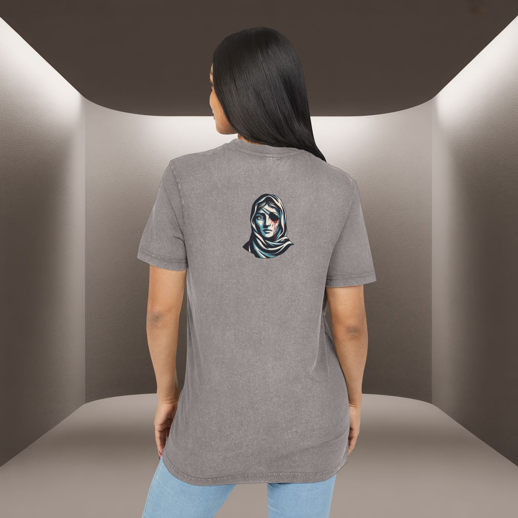 Iran's map Conceptual tshirt- Acid Wash Tee