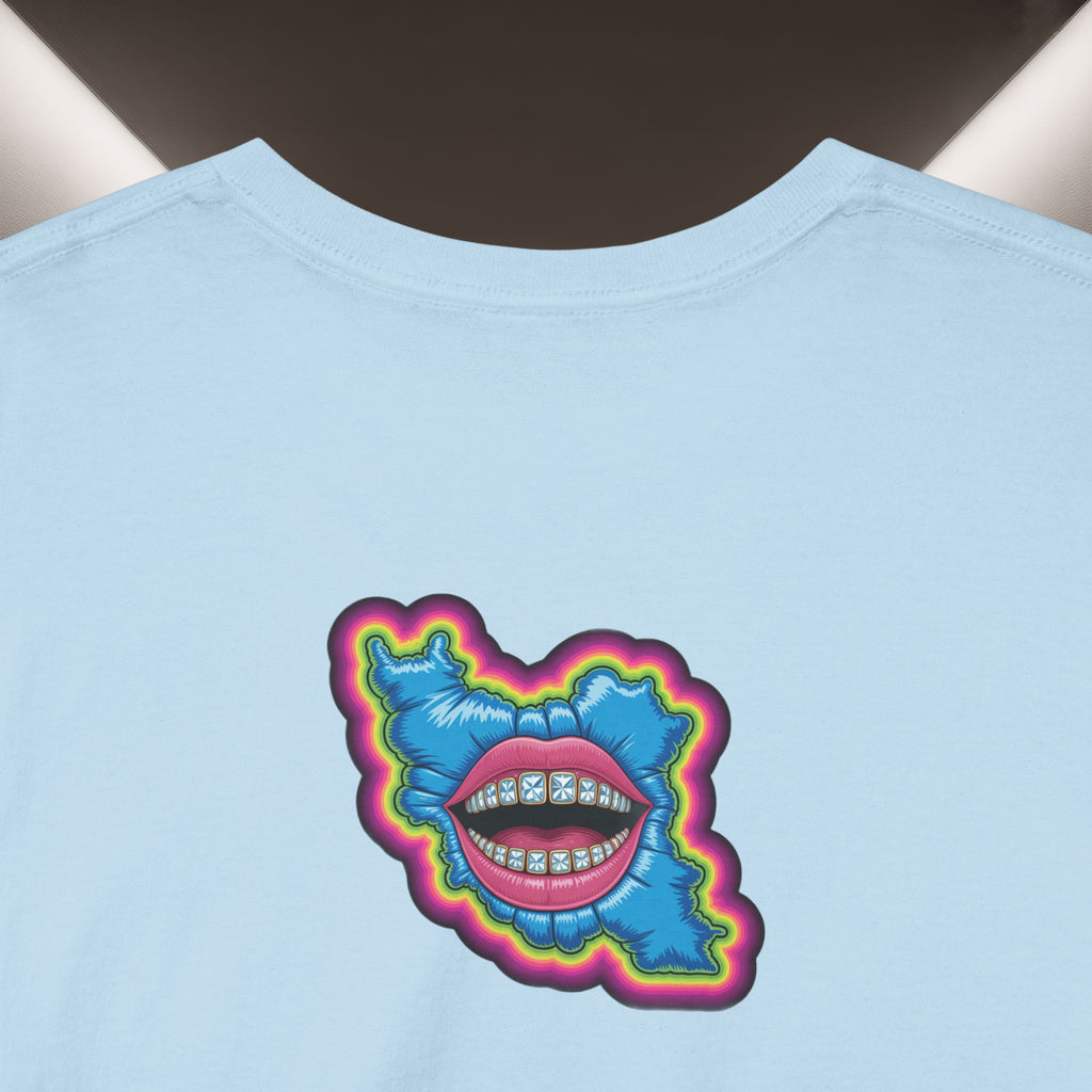 Neon Skull in Iran's map shape T-Shirt — Premium Quality