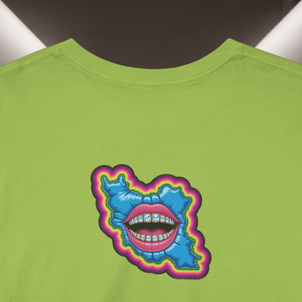 Neon Skull in Iran's map shape T-Shirt — Premium Quality
