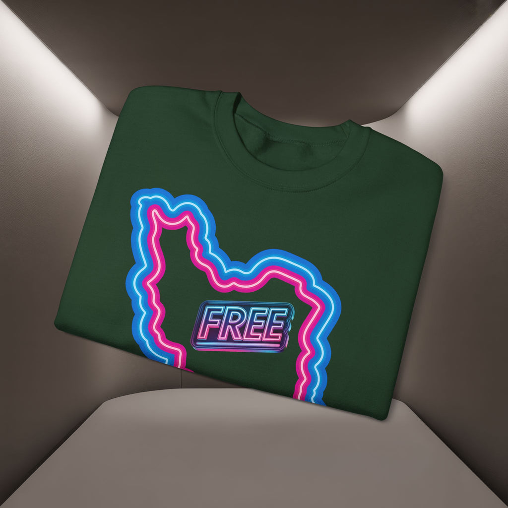 Free Iran Sweatshirt — Neon design - Premium Quality