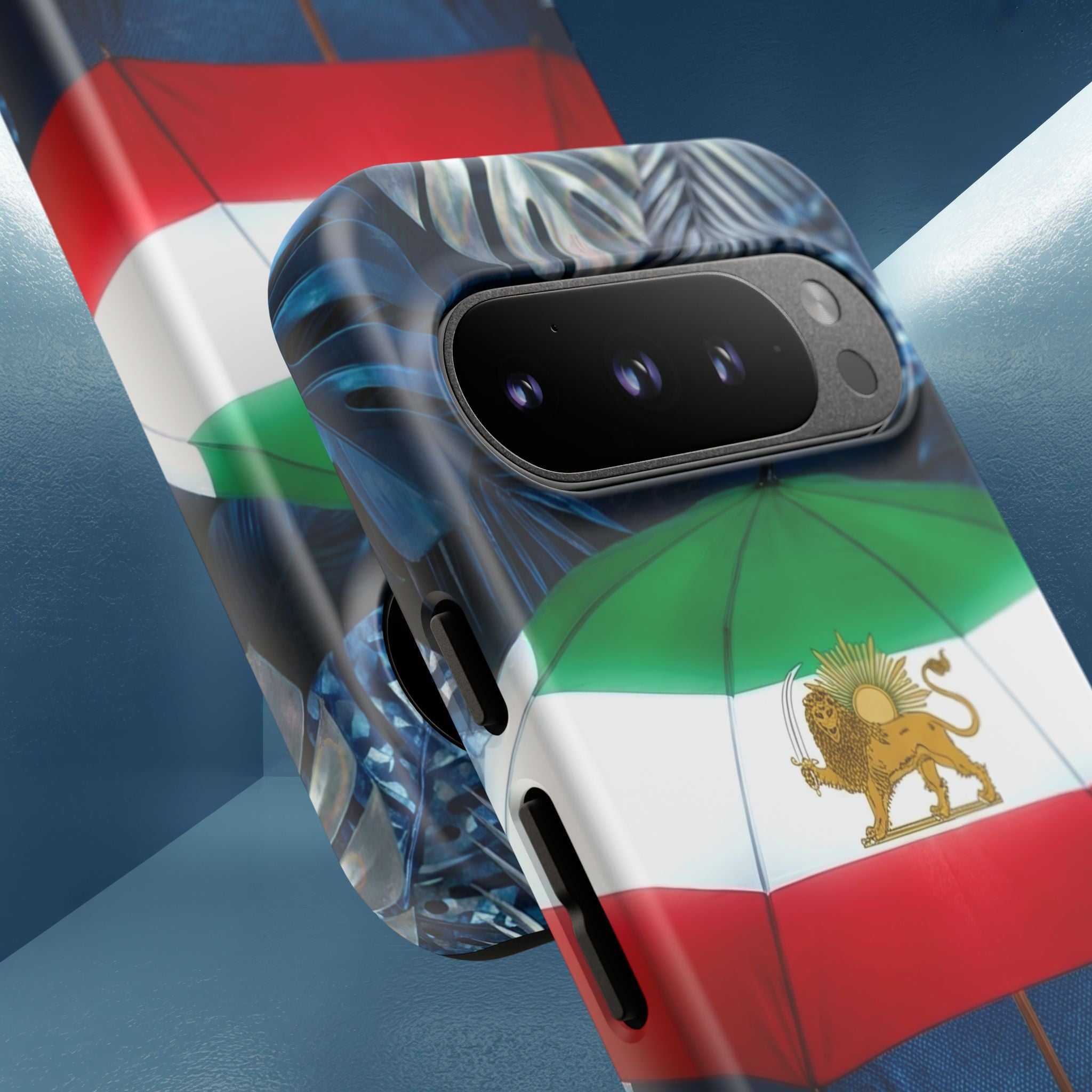 Iran Flag umbrella design phone Case