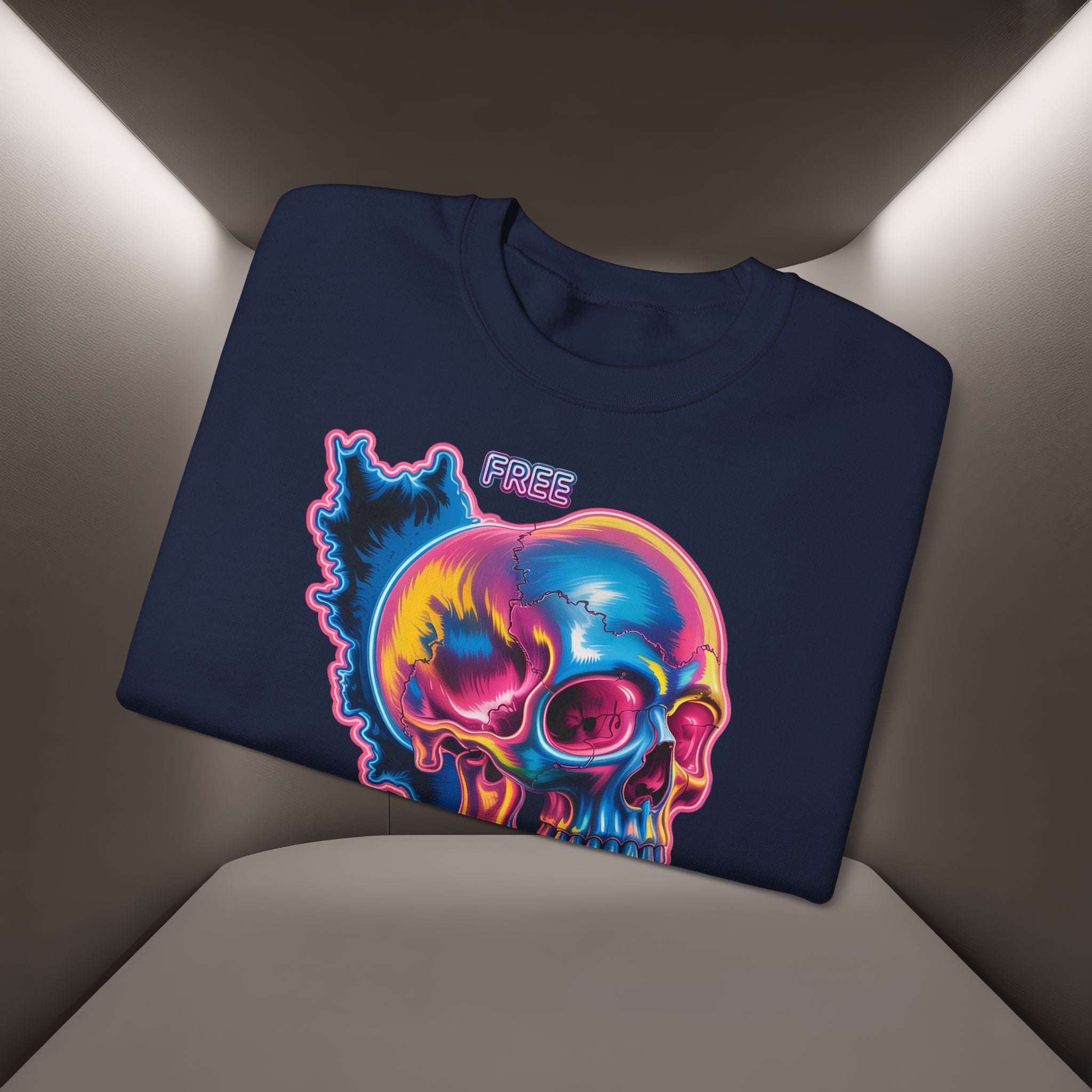 Skull in Iran's map shape Sweatshirt-Unisex, Premium Quality