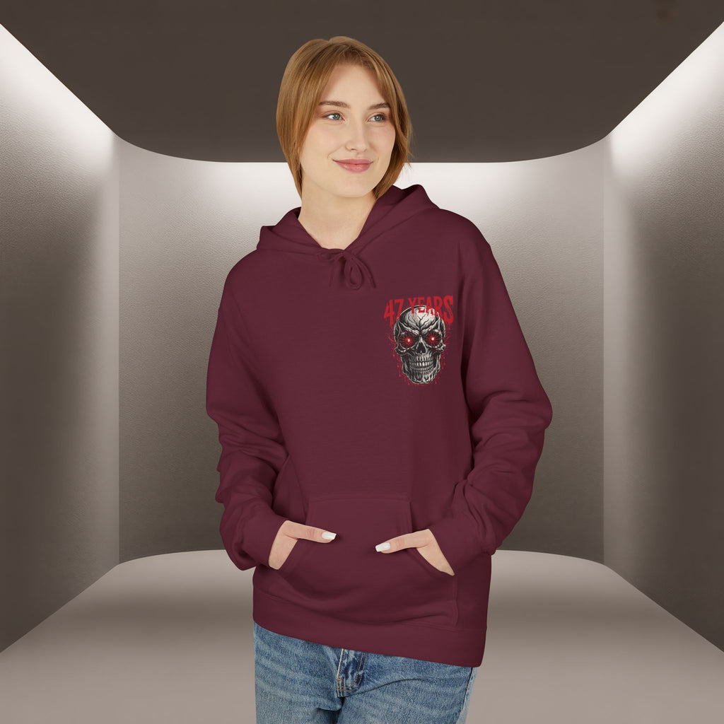 Be the Voice of execution in Iran Hoodie - 47 years Skull Hoodie