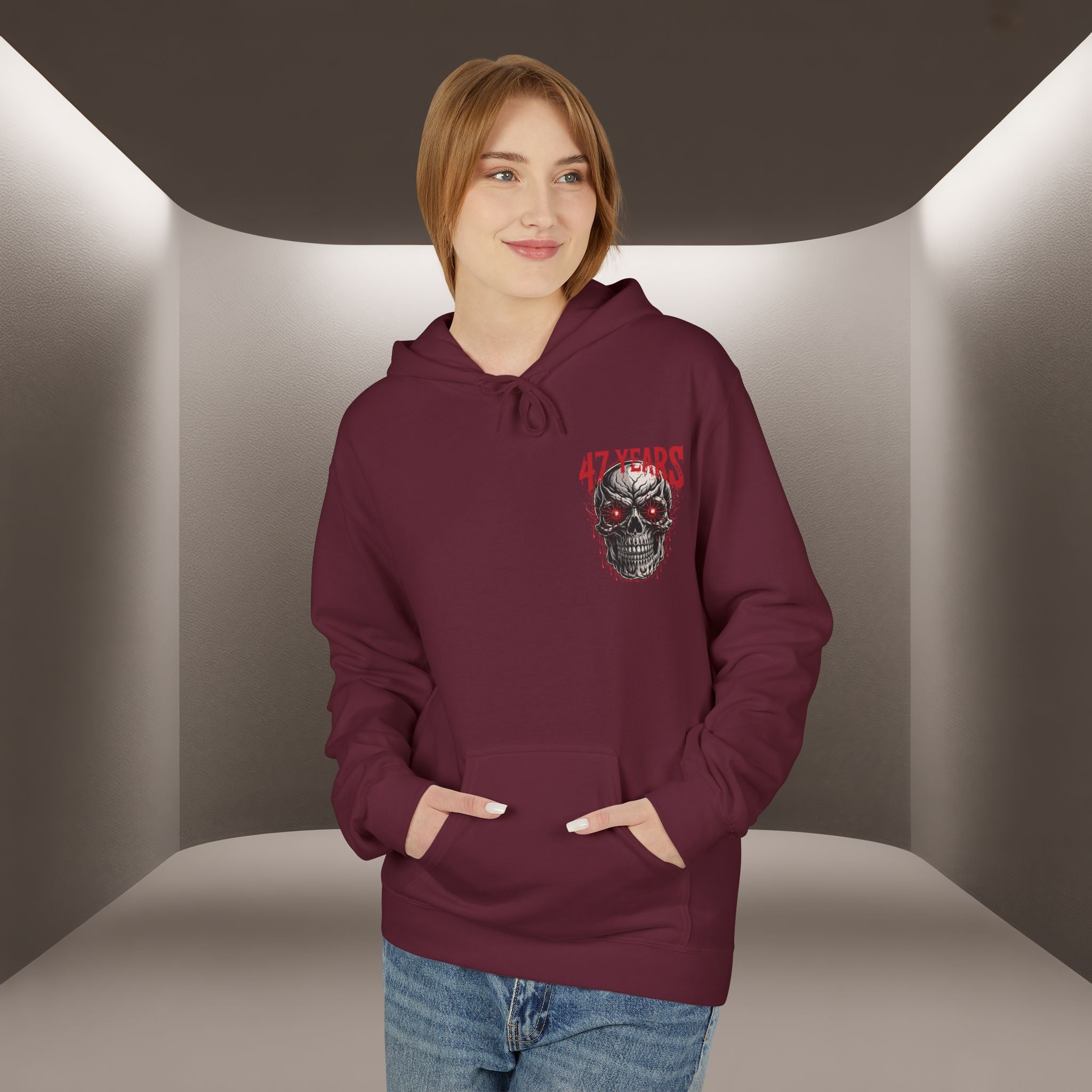 Be the Voice of execution in Iran Hoodie - 47 years Skull Hoodie