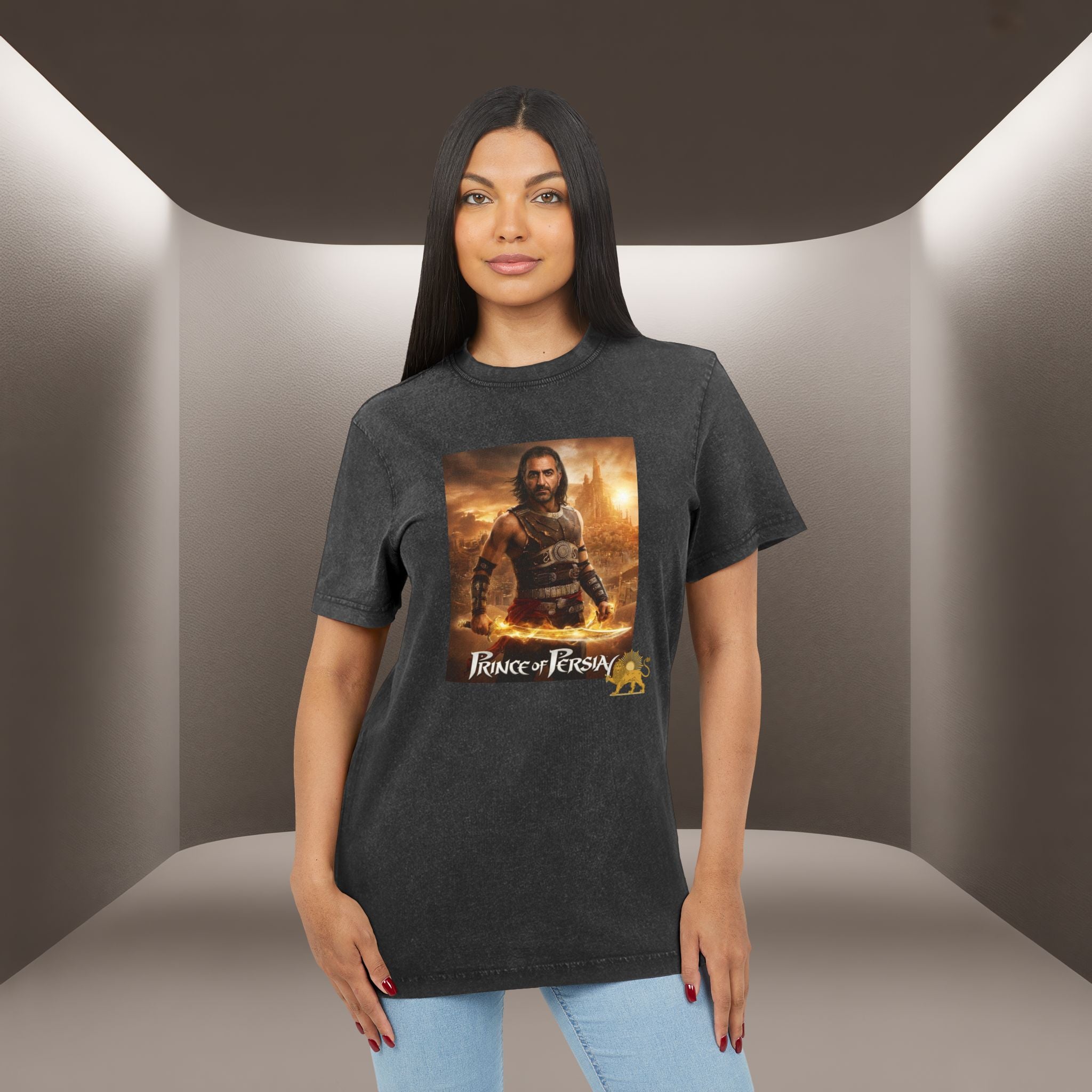 Prince of Persia Tshirt — Pahlavi Acid Wash Tshirt - Persian Vibey