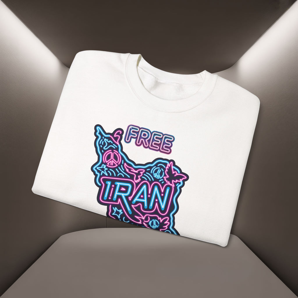 Free Iran Sweatshirt – Neon design, Premium Quality