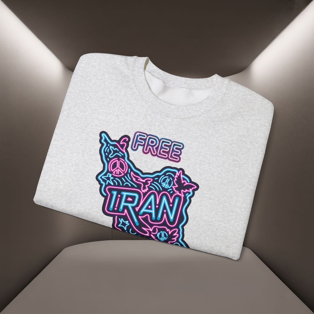 Free Iran Sweatshirt – Neon design, Premium Quality