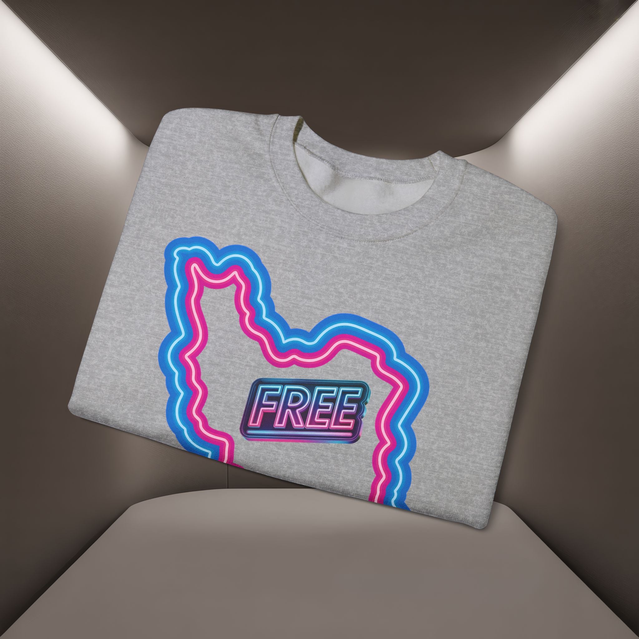 Free Iran Sweatshirt — Neon design - Premium Quality