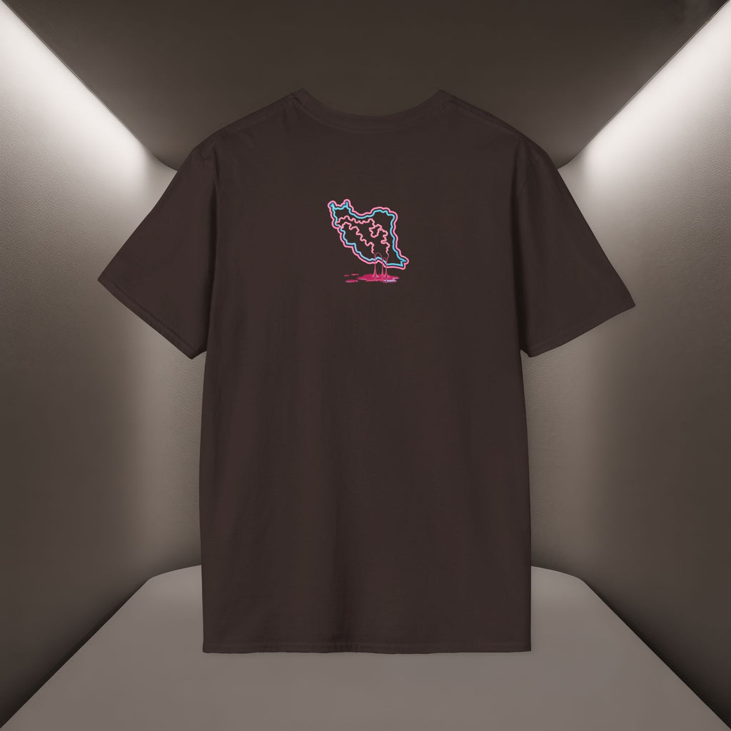 Free Iran T-Shirt — Neon design, Premium Quality