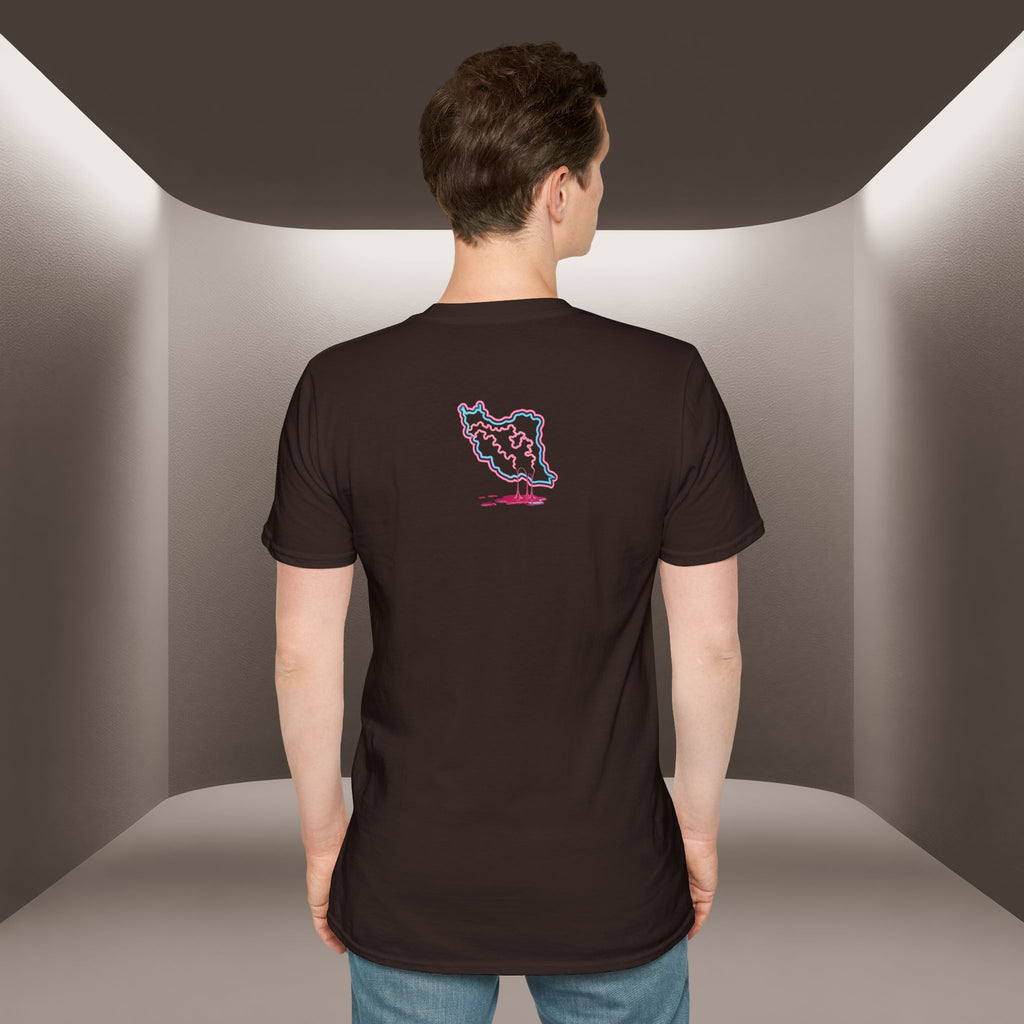 Free Iran T-Shirt — Neon design, Premium Quality