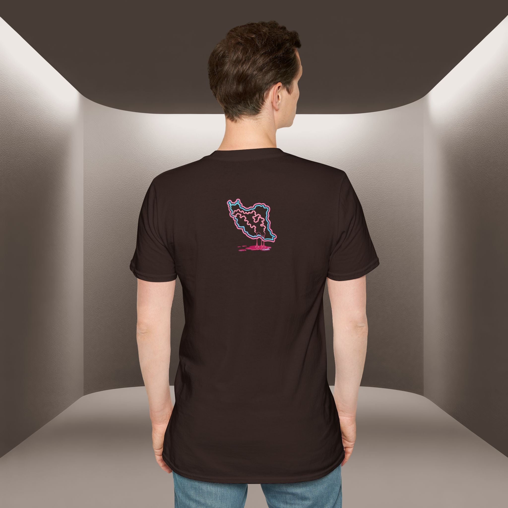 Free Iran T-Shirt — Neon design, Premium Quality