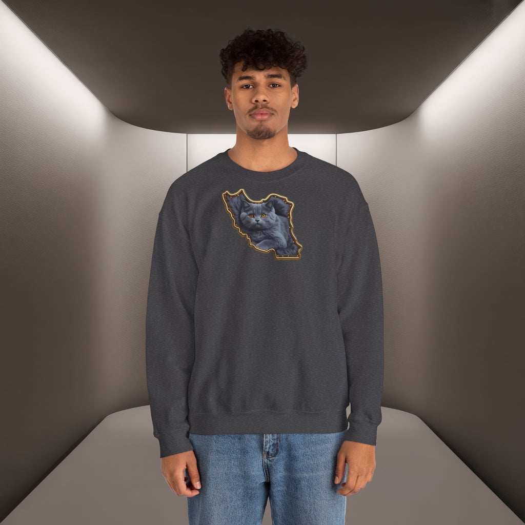 Persian cat & Persian Map Graphic Design Unisex Sweatshirt — Premium quality