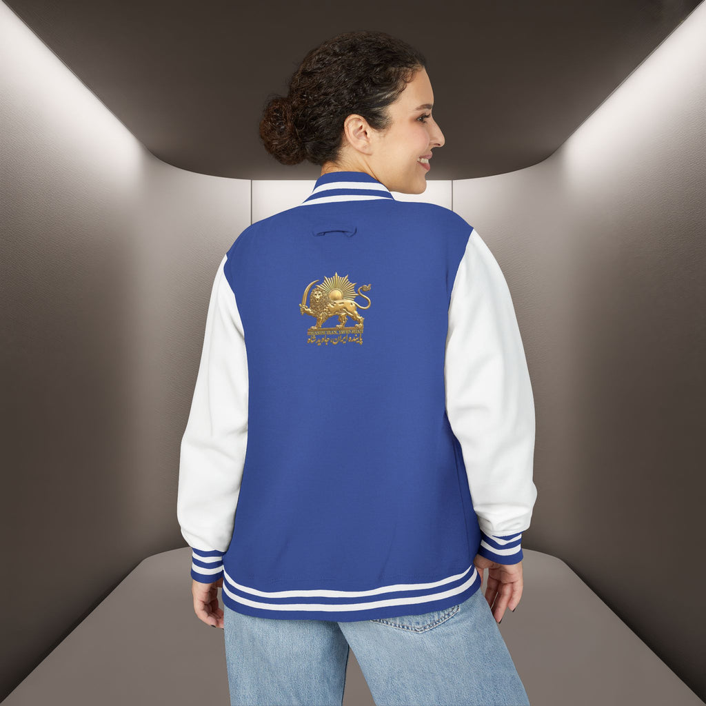 "Payande Iran JAVID SHAH" embroidered JACKET — PERSIAN VIBEY STYLE JACKET ( Goldoozi)