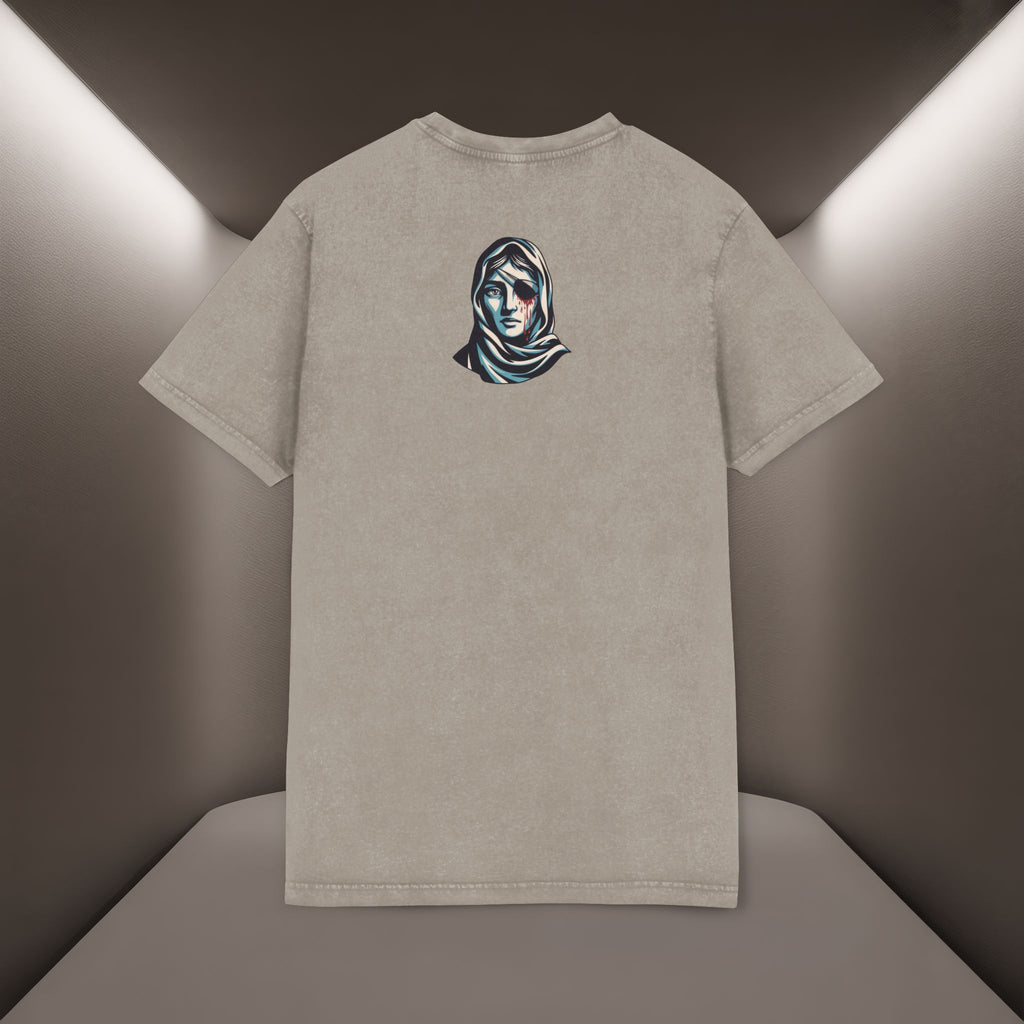 Iran's map Conceptual tshirt- Acid Wash Tee