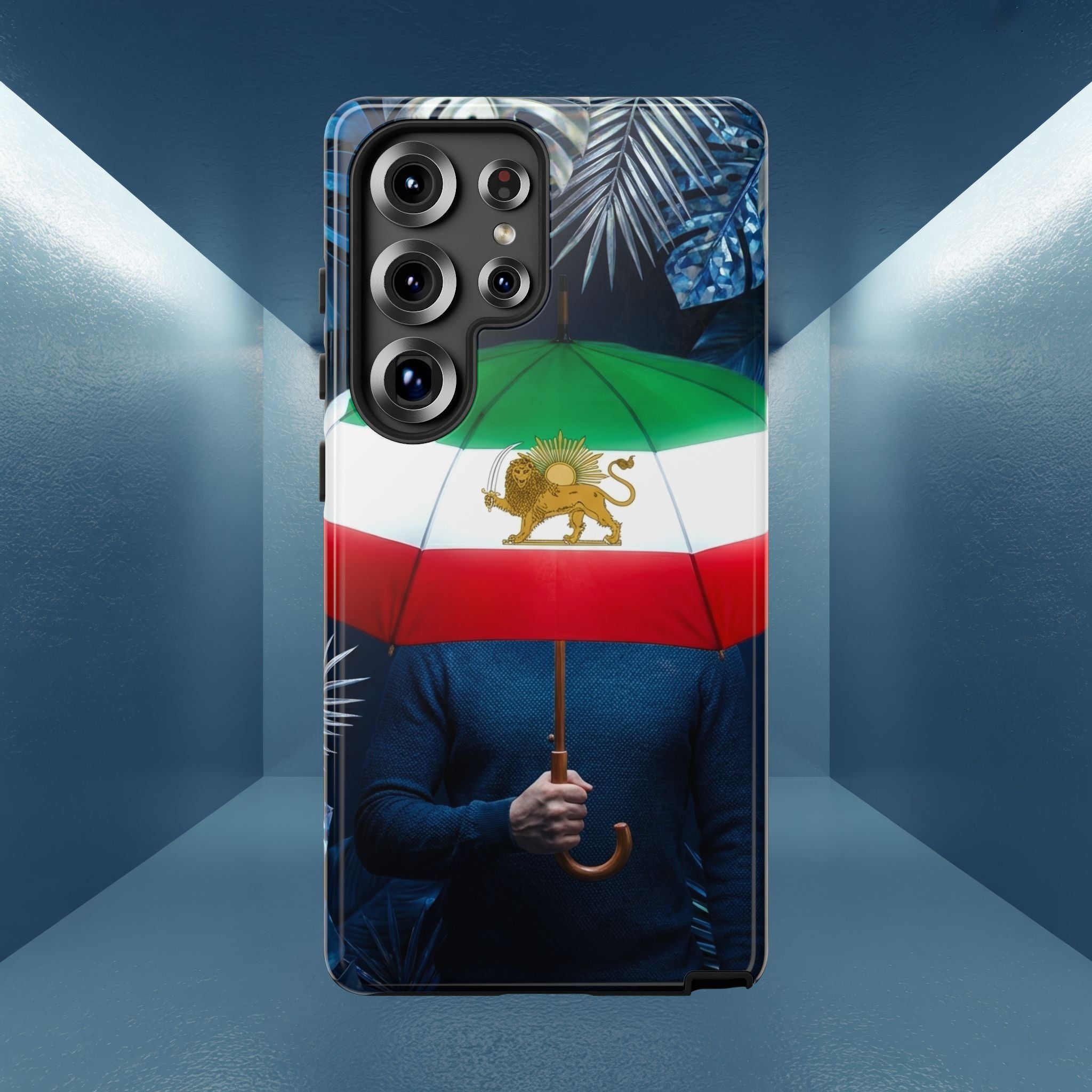 Iran Flag umbrella design phone Case