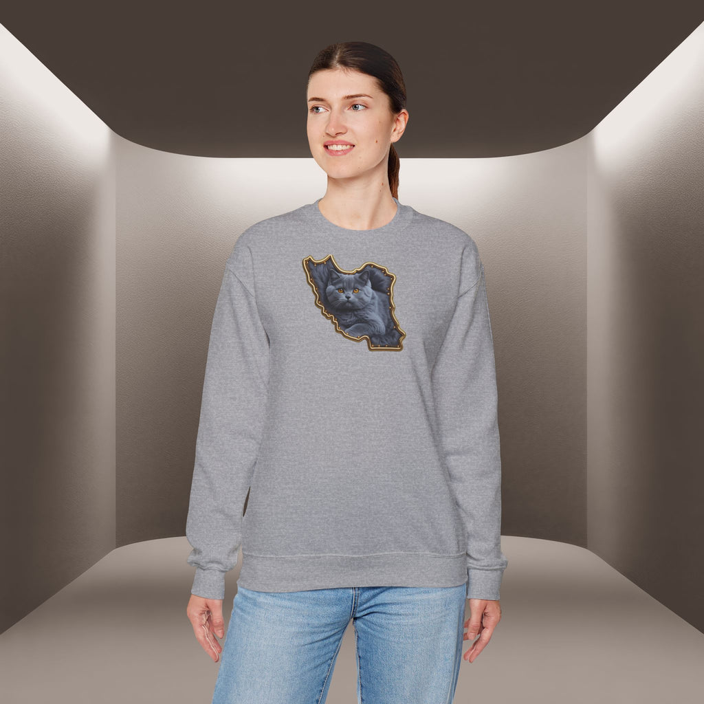 Persian cat & Persian Map Graphic Design Unisex Sweatshirt — Premium quality
