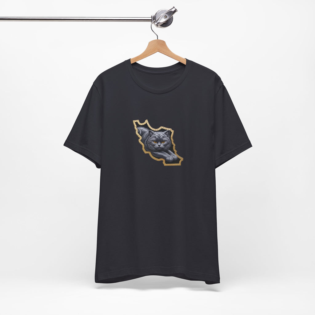 Persian Cat in a Persian Map Graphic design- unisex T-shirt- Premium quality