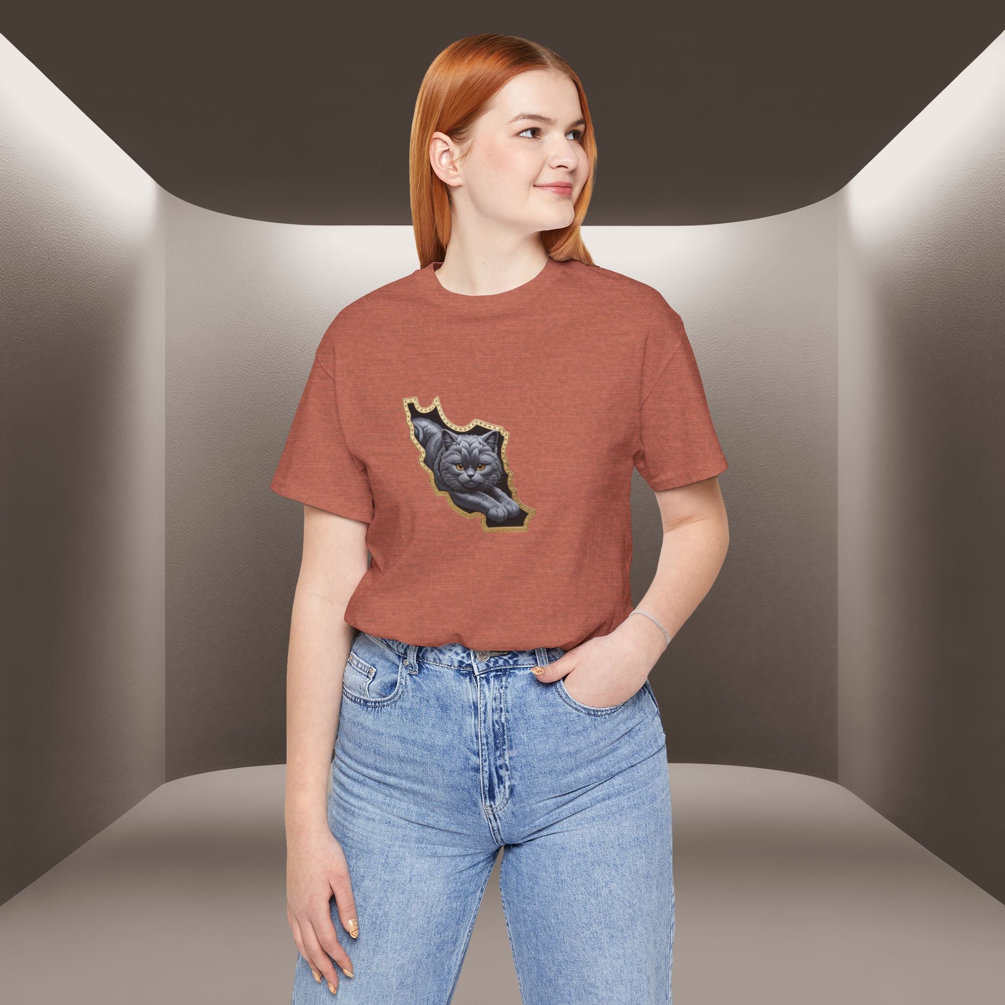 Persian Cat in a Persian Map Graphic design- unisex T-shirt- Premium quality