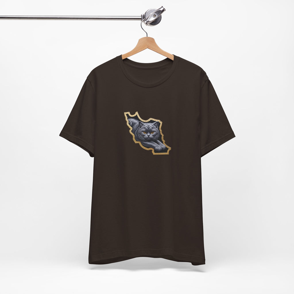 Persian Cat in a Persian Map Graphic design- unisex T-shirt- Premium quality