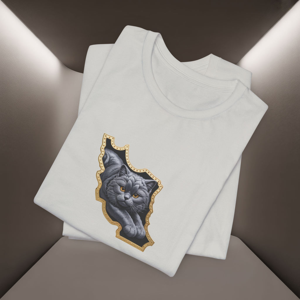 Persian Cat in a Persian Map Graphic design- unisex T-shirt- Premium quality