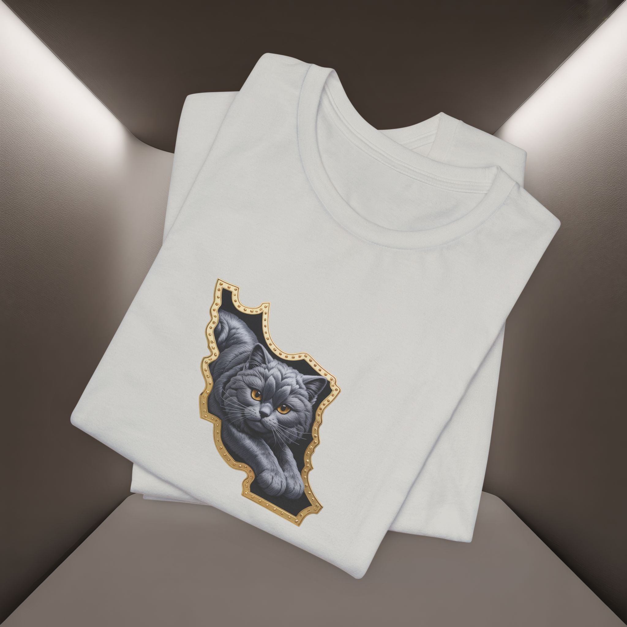 Persian Cat in a Persian Map Graphic design- unisex T-shirt- Premium quality