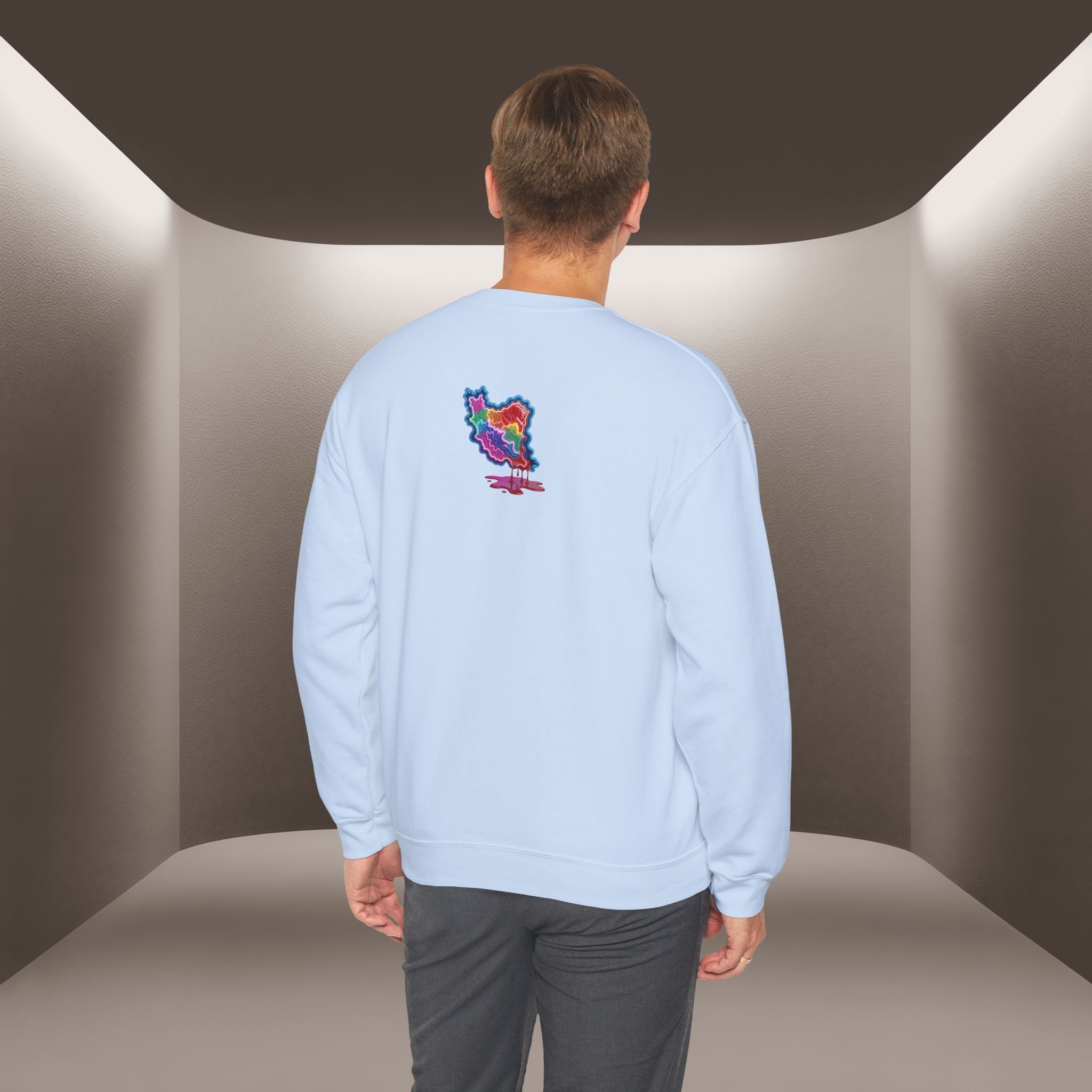 Skull in Iran's map shape Sweatshirt-Unisex, Premium Quality