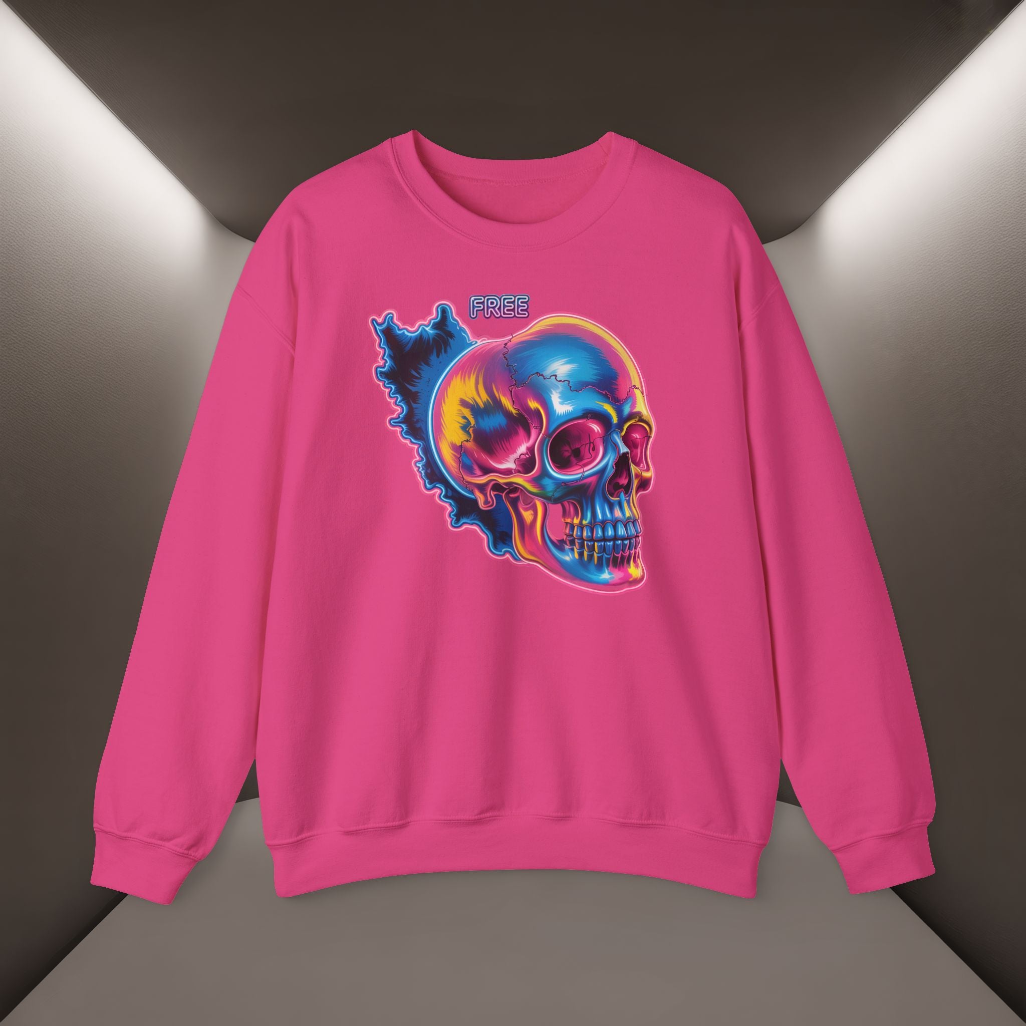Skull in Iran's map shape Sweatshirt-Unisex, Premium Quality
