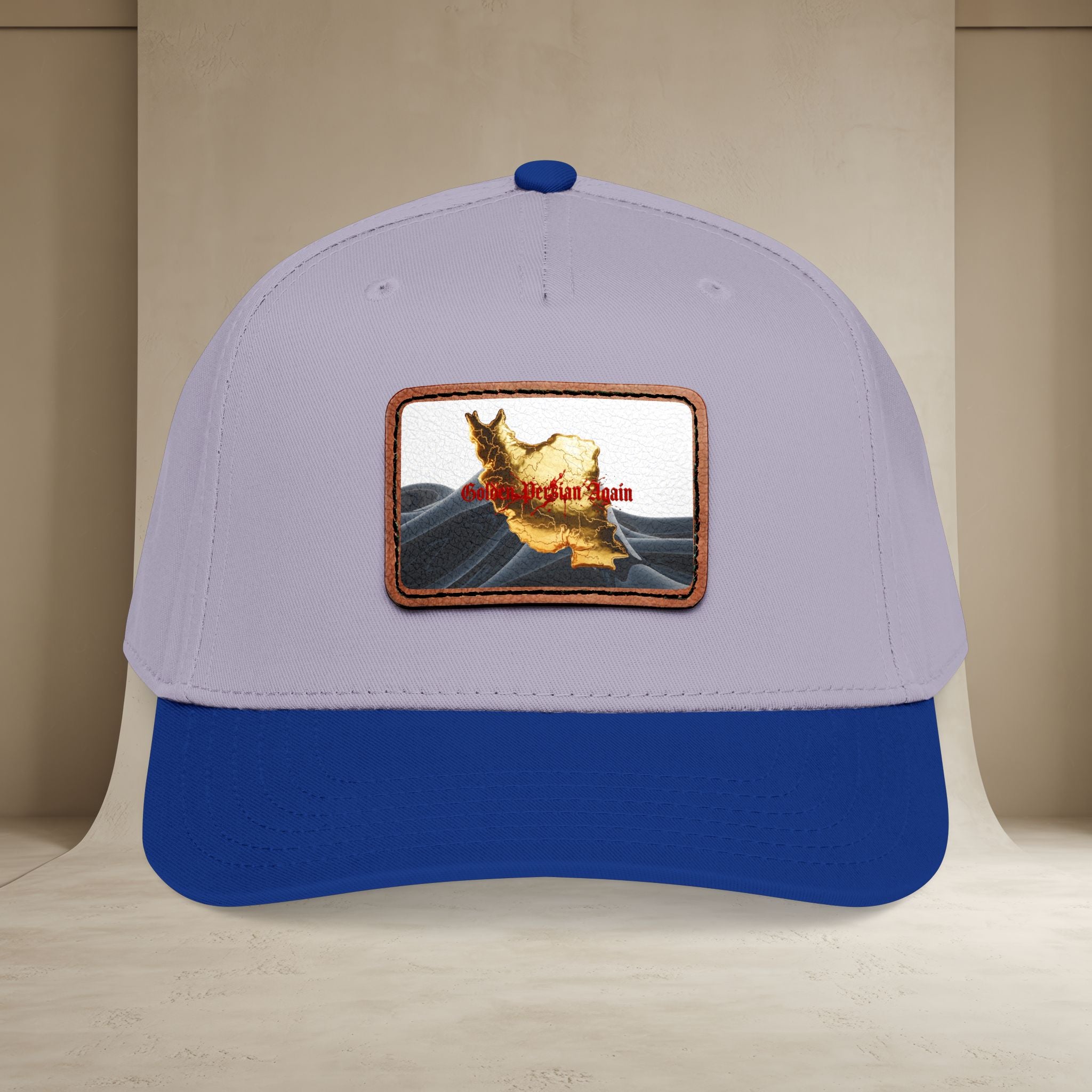 Golden Persian again Map Baseball Cap, Unisex
