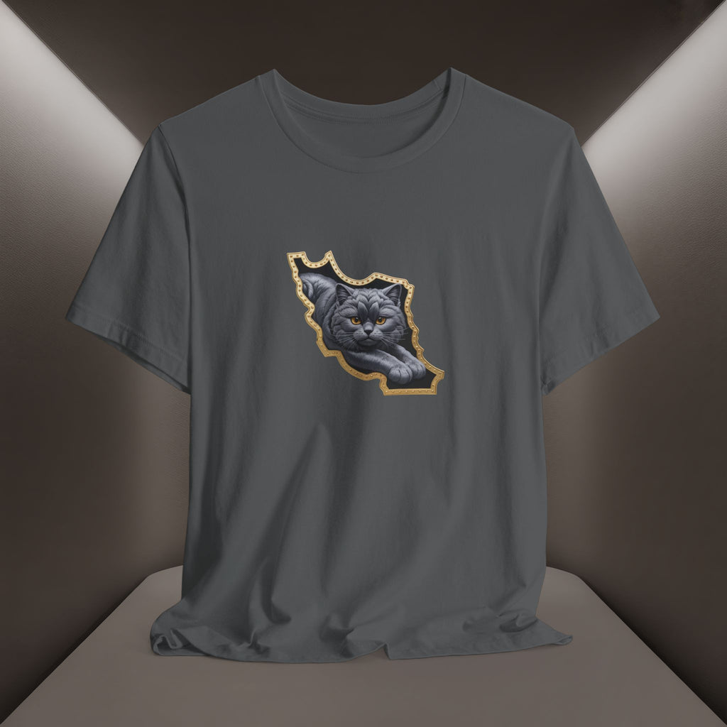 Persian Cat in a Persian Map Graphic design- unisex T-shirt- Premium quality
